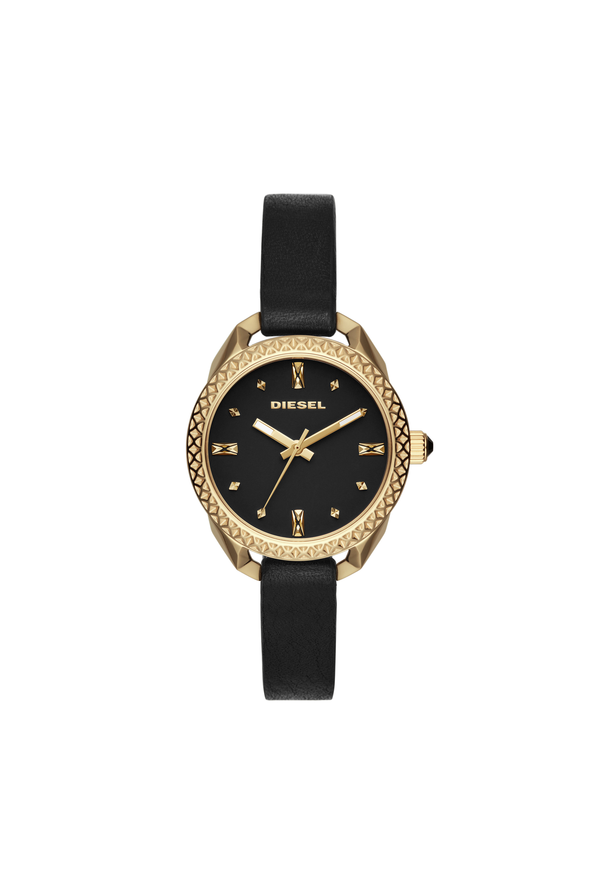 Diesel - DZ5547, Woman's Black watch with gold-tone case, 36 mm in Black - 1