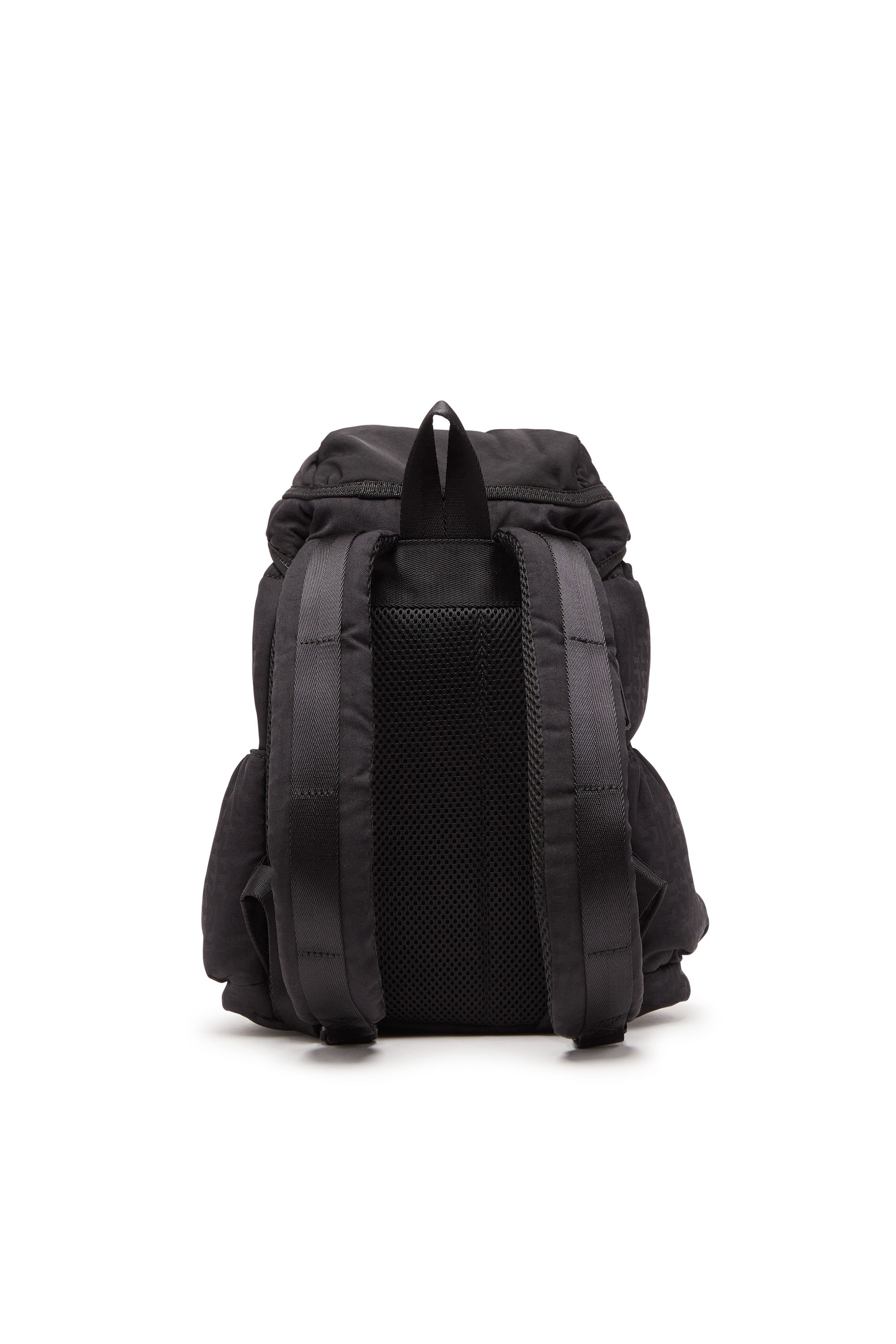 Diesel - NYLON MONO BACKPACK S X, Unisex's Nylon Mono Backpack S X - Backpack in jacquard monogram nylon in Black - 2