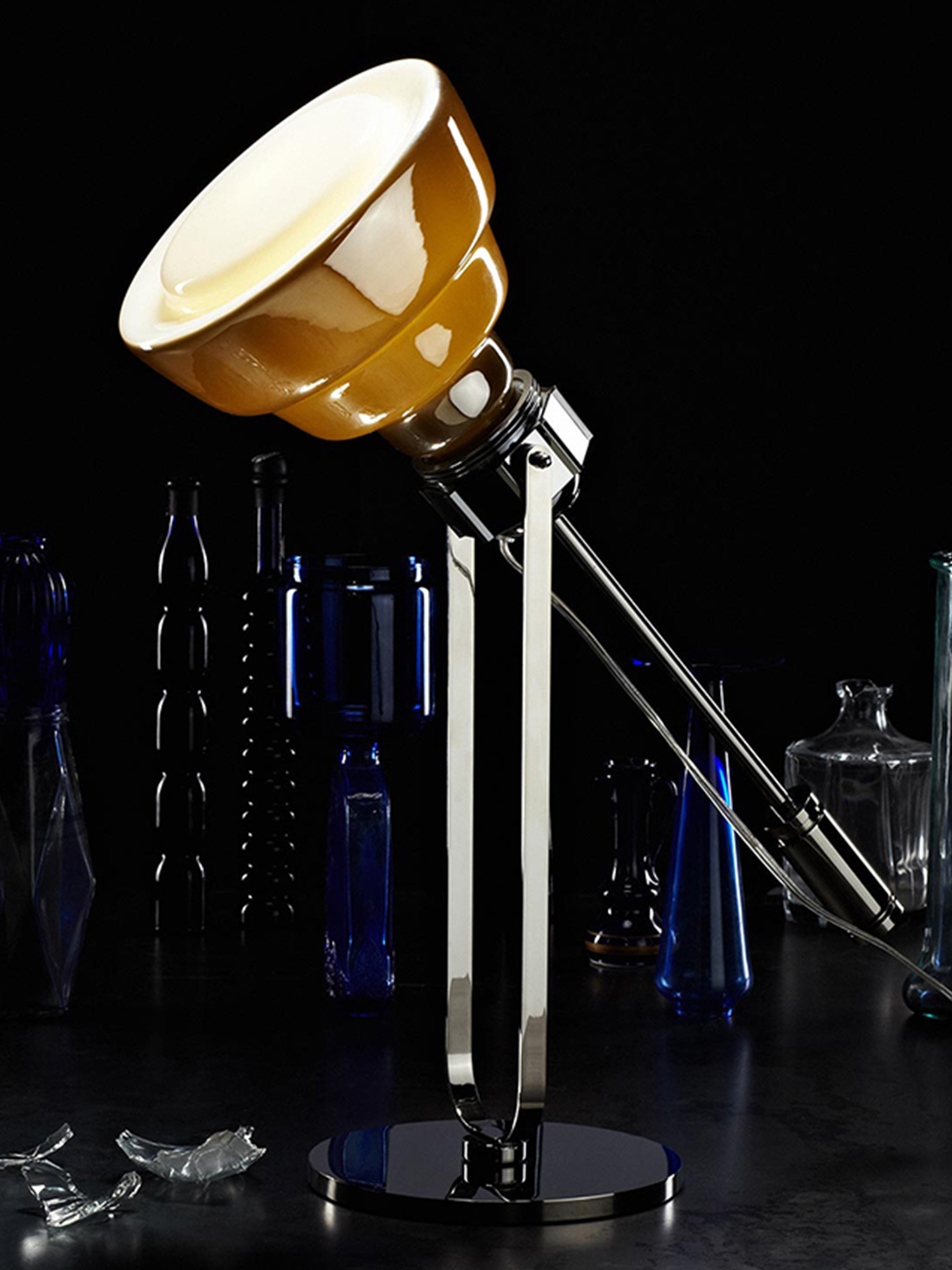 GLAS TAVOLO CROMO, Silver