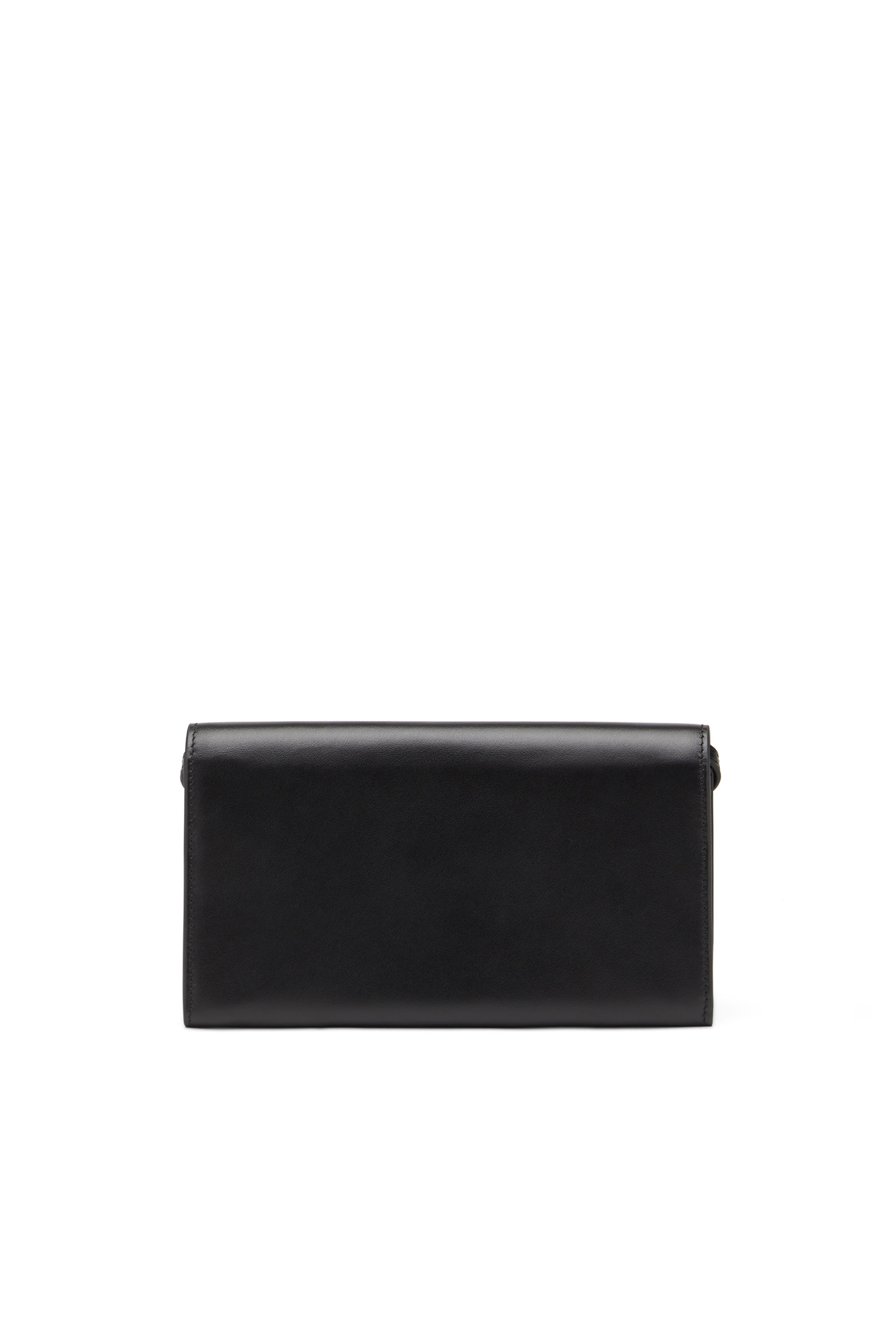Diesel - CYGNUS, Woman's Leather wallet purse with logo plaque in Black - 2