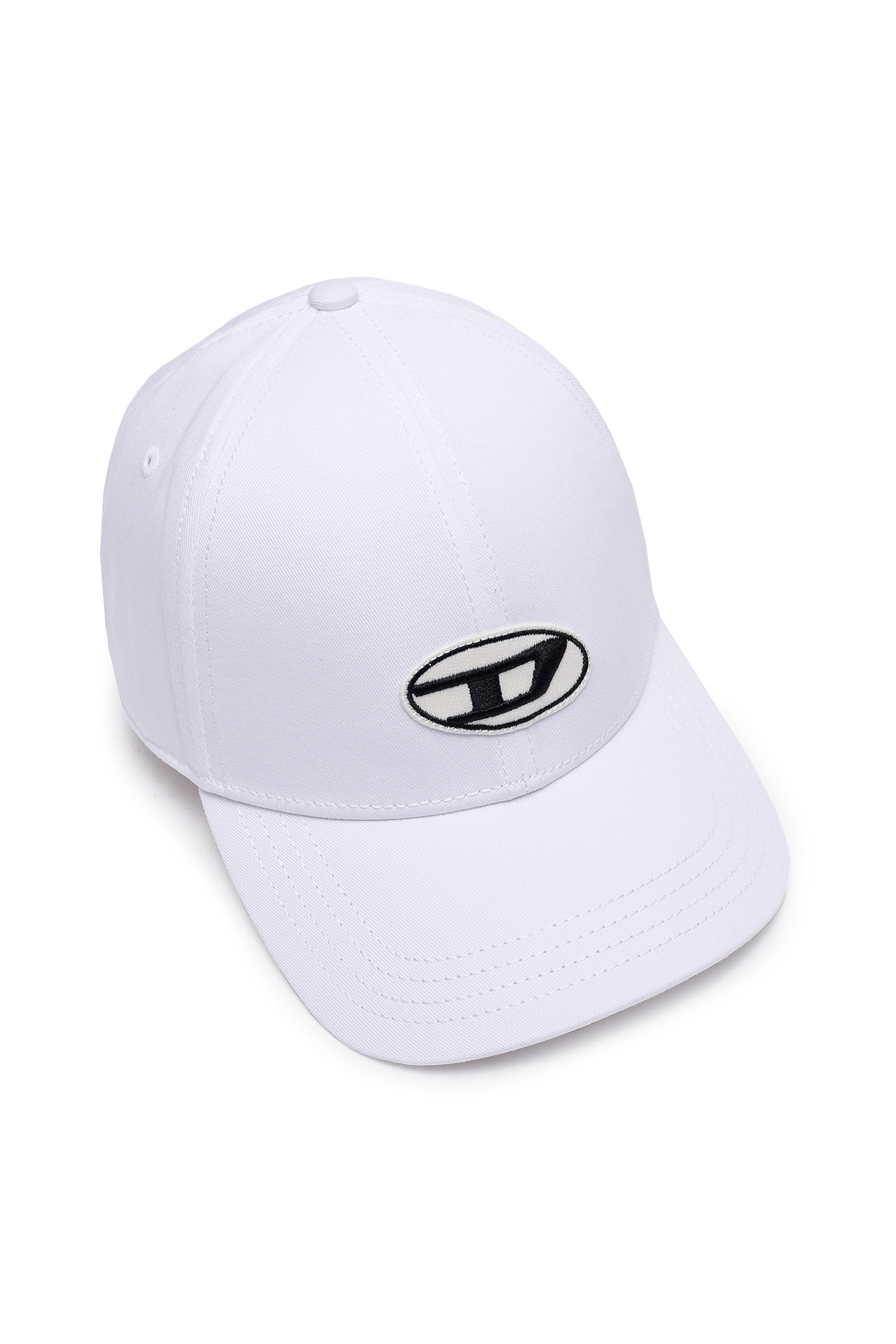 Diesel - C-RUNE, Unisex's Baseball cap with D logo in White - 3