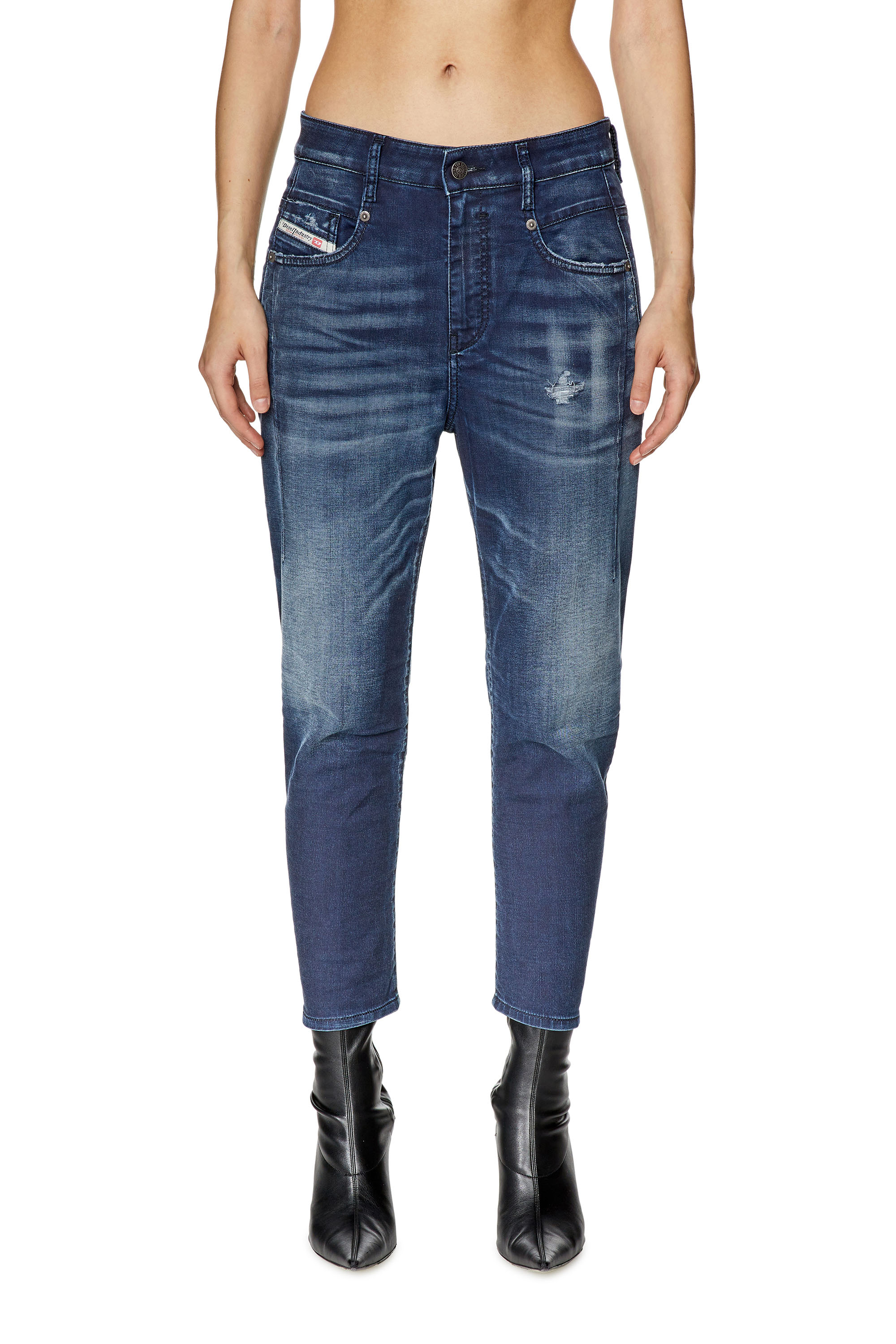 Diesel - Boyfriend 2041 D-Fayza Joggjeans® 068FQ, Woman's Boyfriend 2041 D-Fayza Joggjeans® in Dark Blue - 1