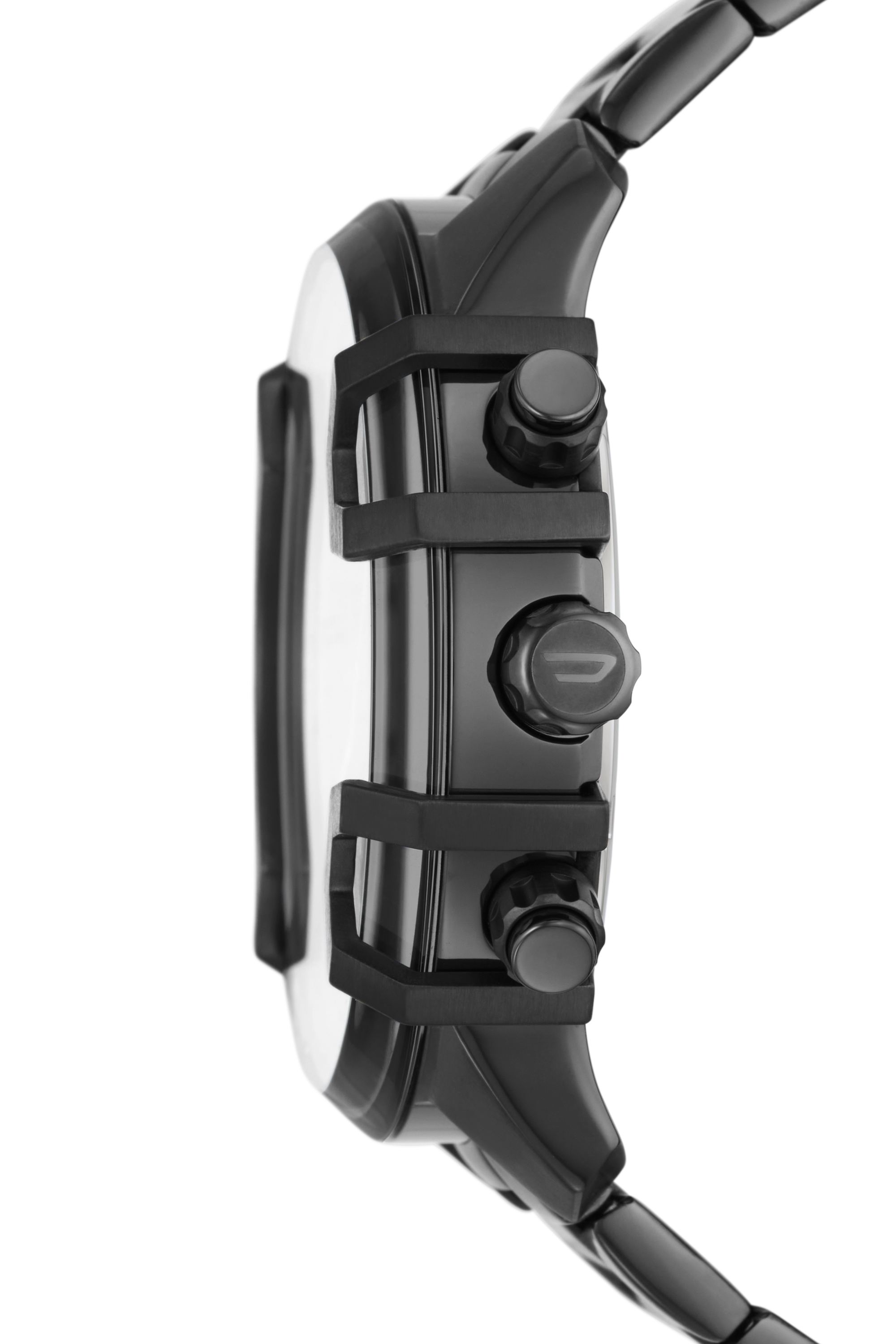 Diesel - DZ4586, Man's Griffed chronograph gunmetal-tone stainless steel watch in Dark grey - 3