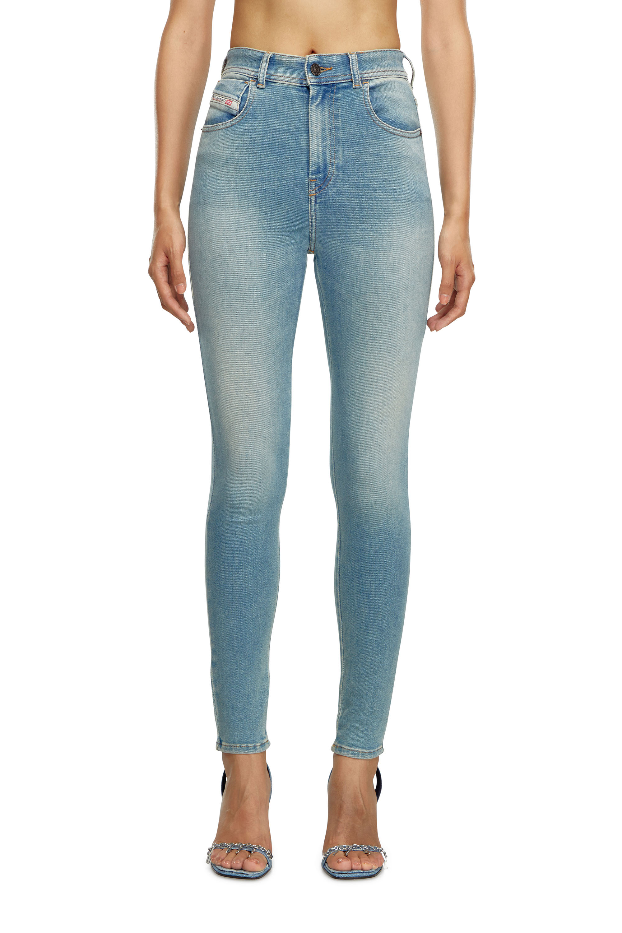 Diesel - Woman's Skinny Jeans 1984 Slandy-High 09J09, Light Blue - 2