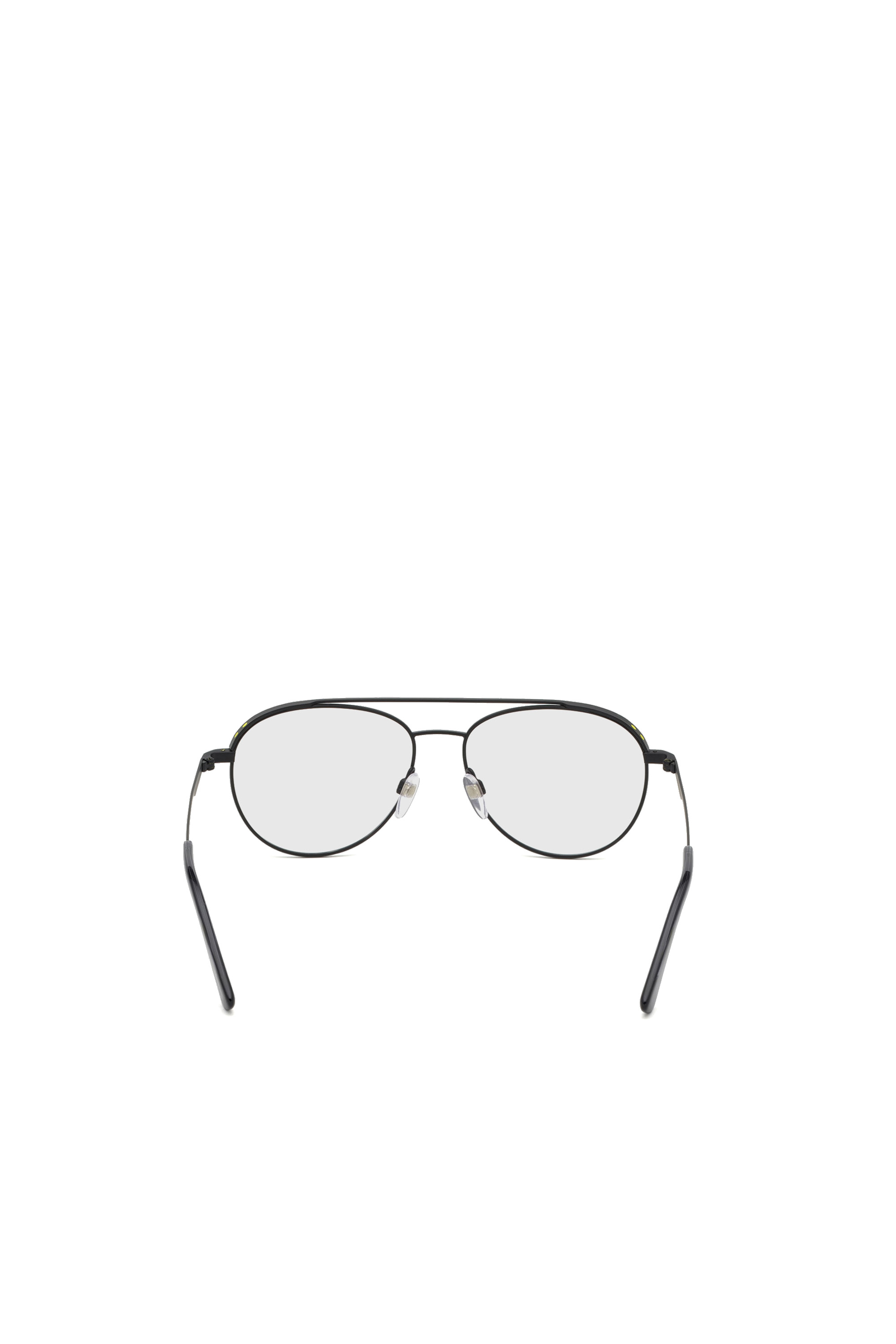 Diesel - DL5305, Unisex's Pilot shape eyeglasses with double bridge in Yellow - 4