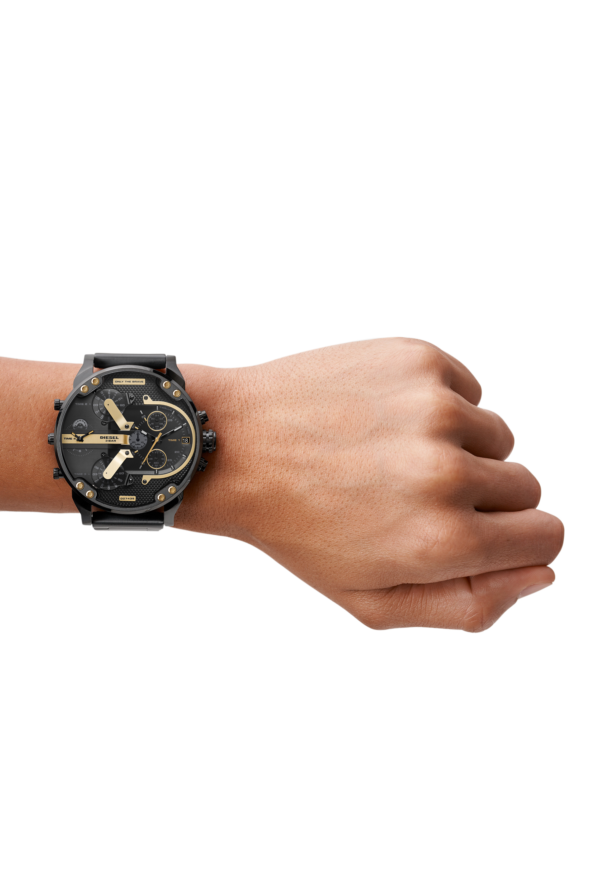 Diesel - DZ7435, Man's Mr. Daddy 2.0 chronograph black stainless steel watch in Black - 4