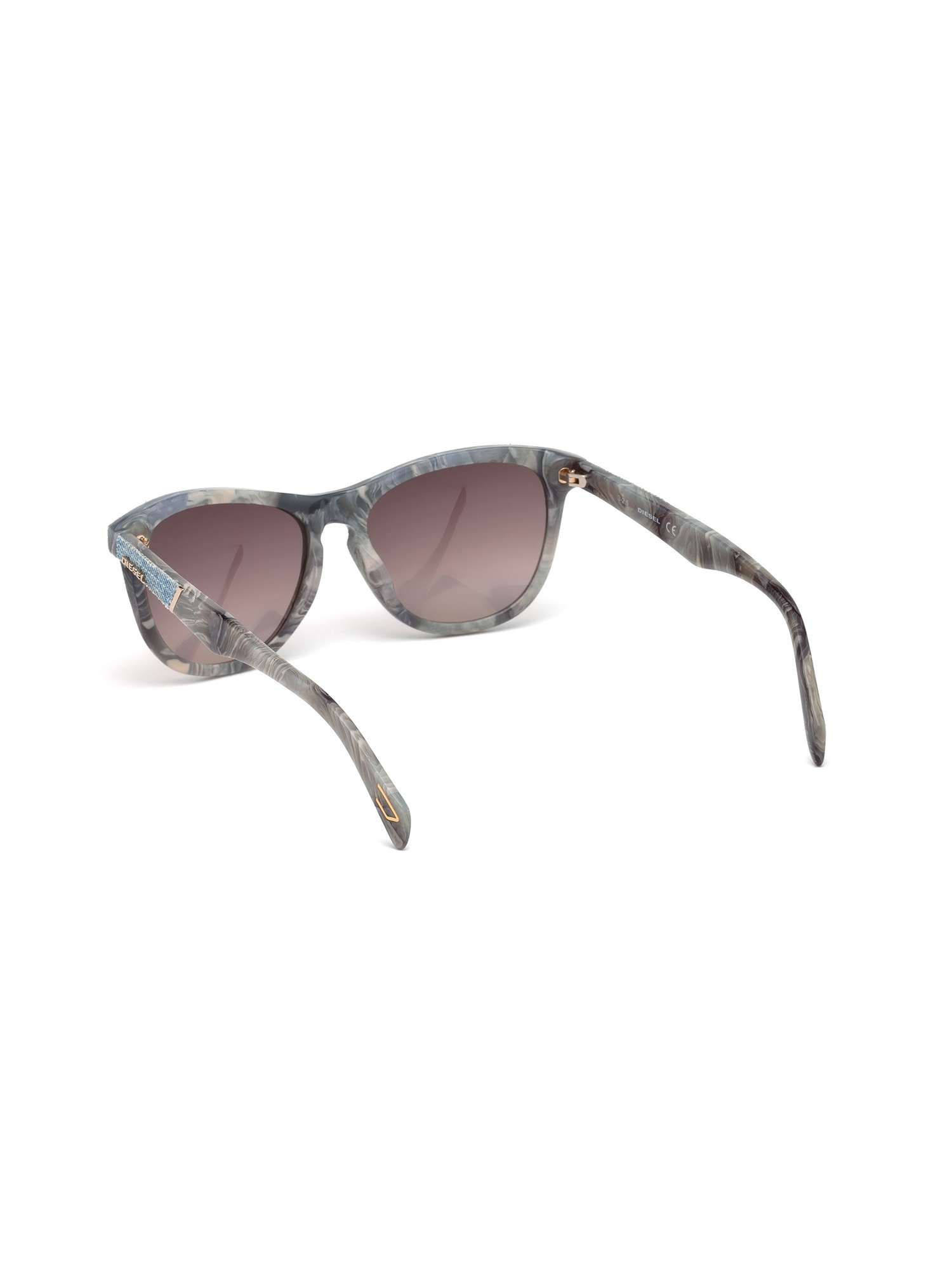 Diesel - DM0192, Unisex's Eyewear with denim frame front and detail in Blue Jeans - 2