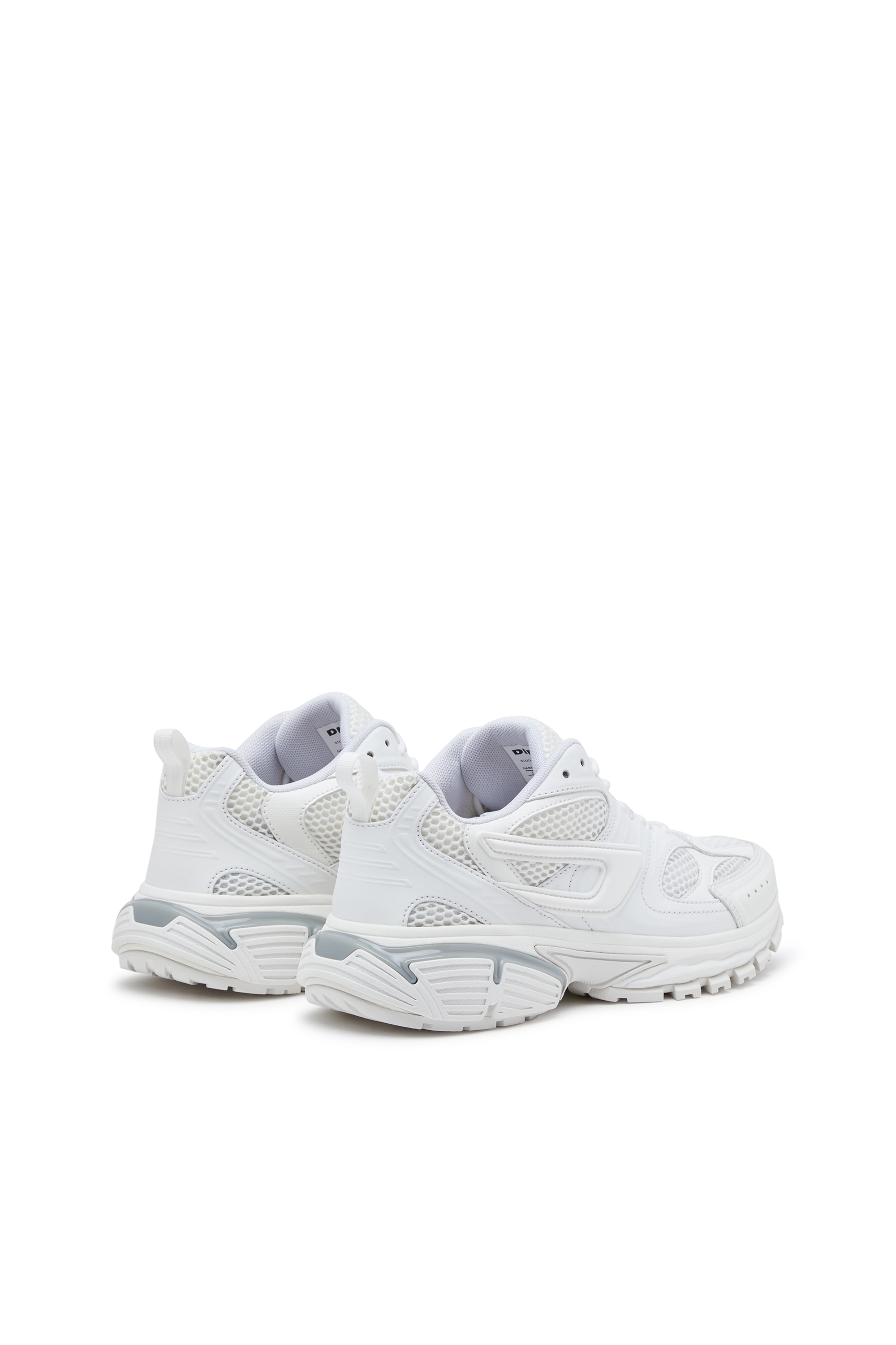 Diesel - S-SERENDIPITY PRO-X1, Man's S-Serendipity Pro-X1 - Mesh sneakers with embossed overlays in White - 3