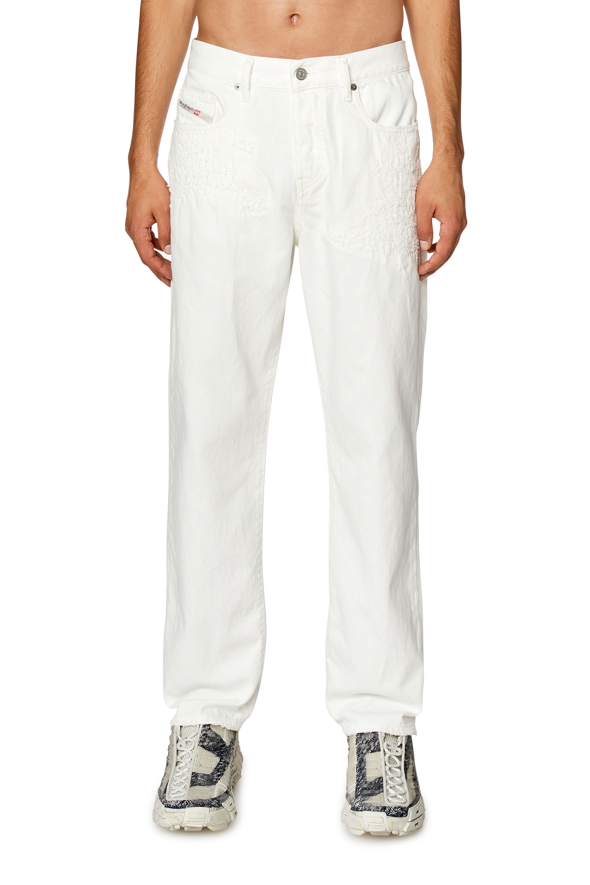 Diesel - Man's Straight Jeans 2020 D-Viker 068HB, White - 1