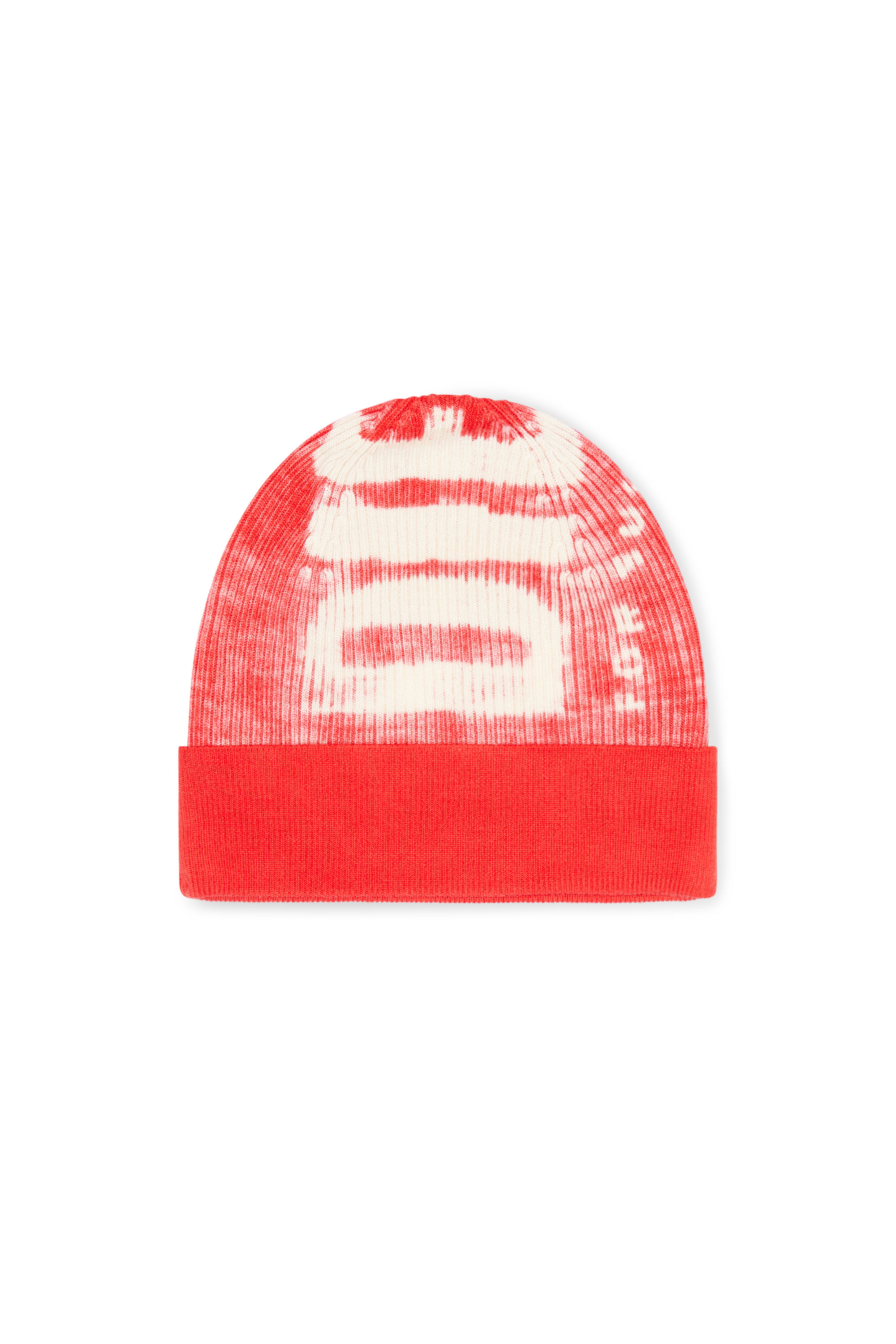 Diesel - K-ATULLUS-CAP, Unisex's Ribbed beanie with maxi logo print in Red - 1