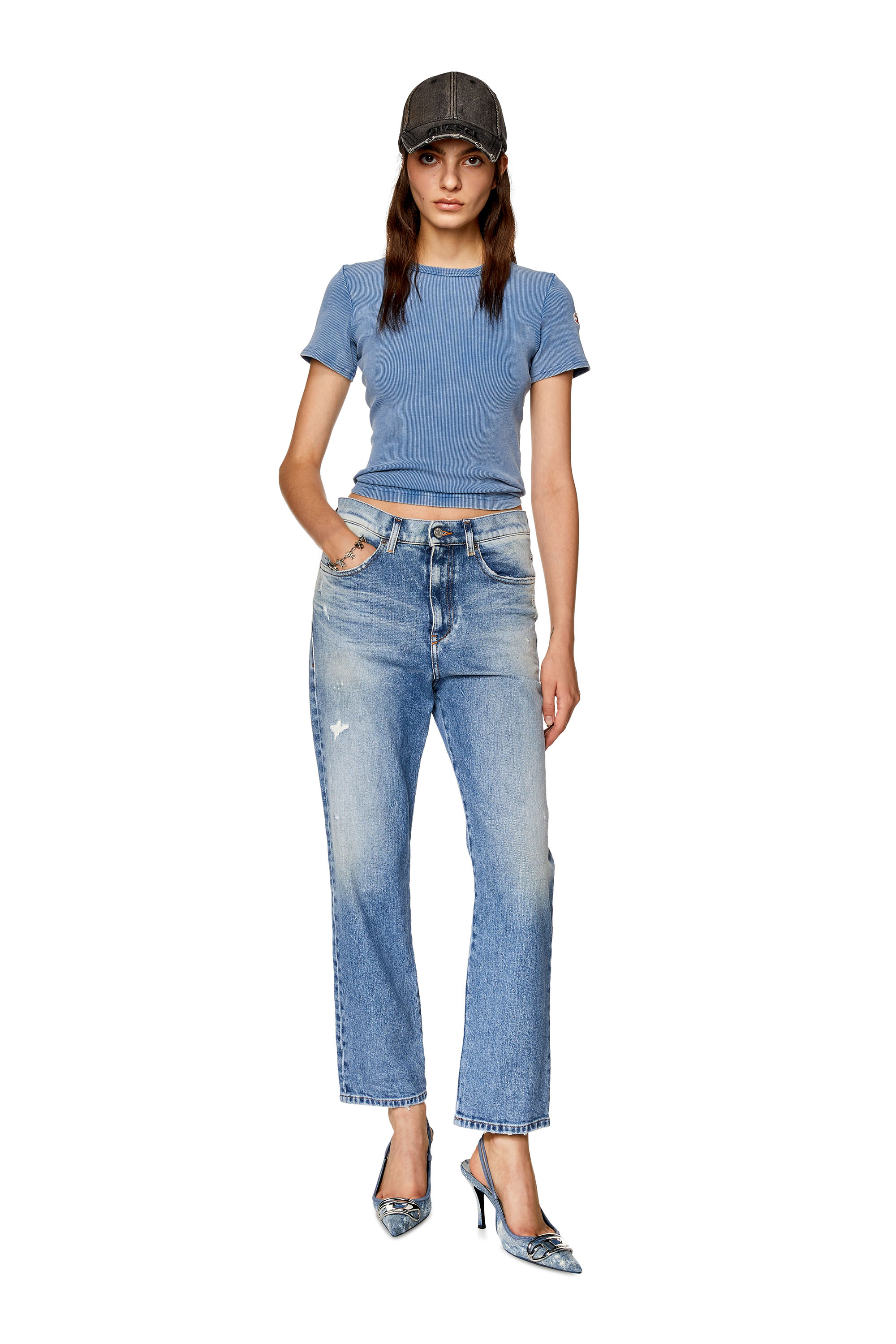 Diesel - Woman's Boyfriend Jeans 2016 D-Air 007R4, Light Blue - 2