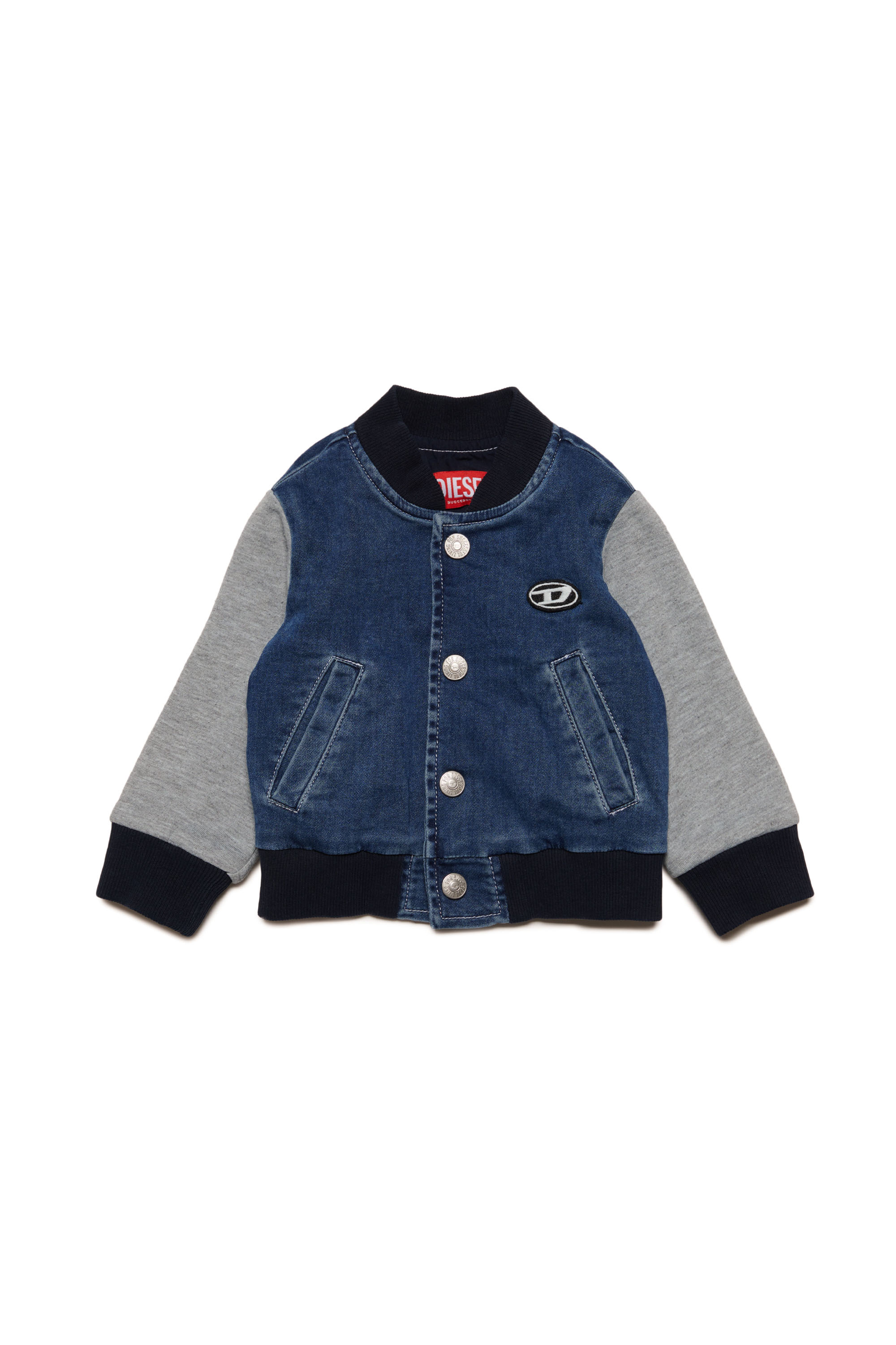 Diesel - JEREMYB JJJ, Unisex's JoggJeans jacket with contrast details in Dark Blue - 1