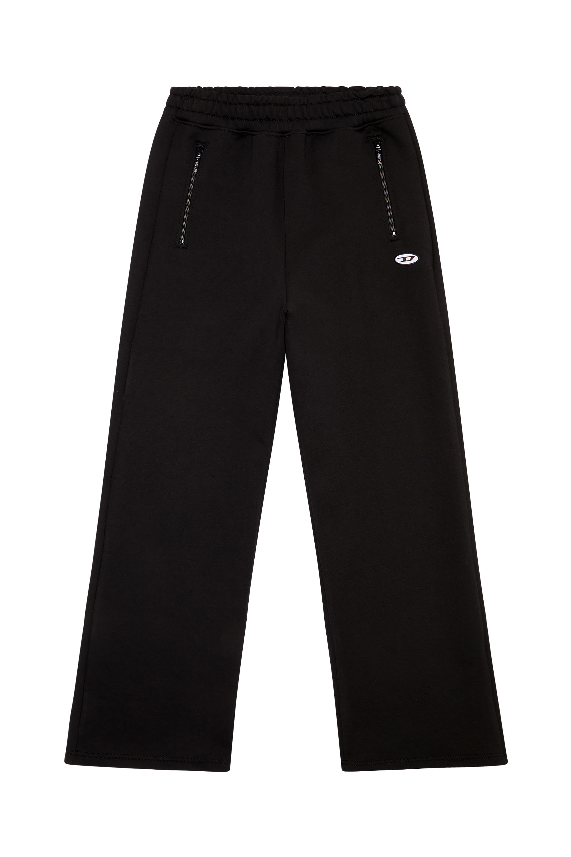 Diesel - P-ZAM-DOVAL-PJ, Woman's Track pants with oval 'D' patch in Black - 3