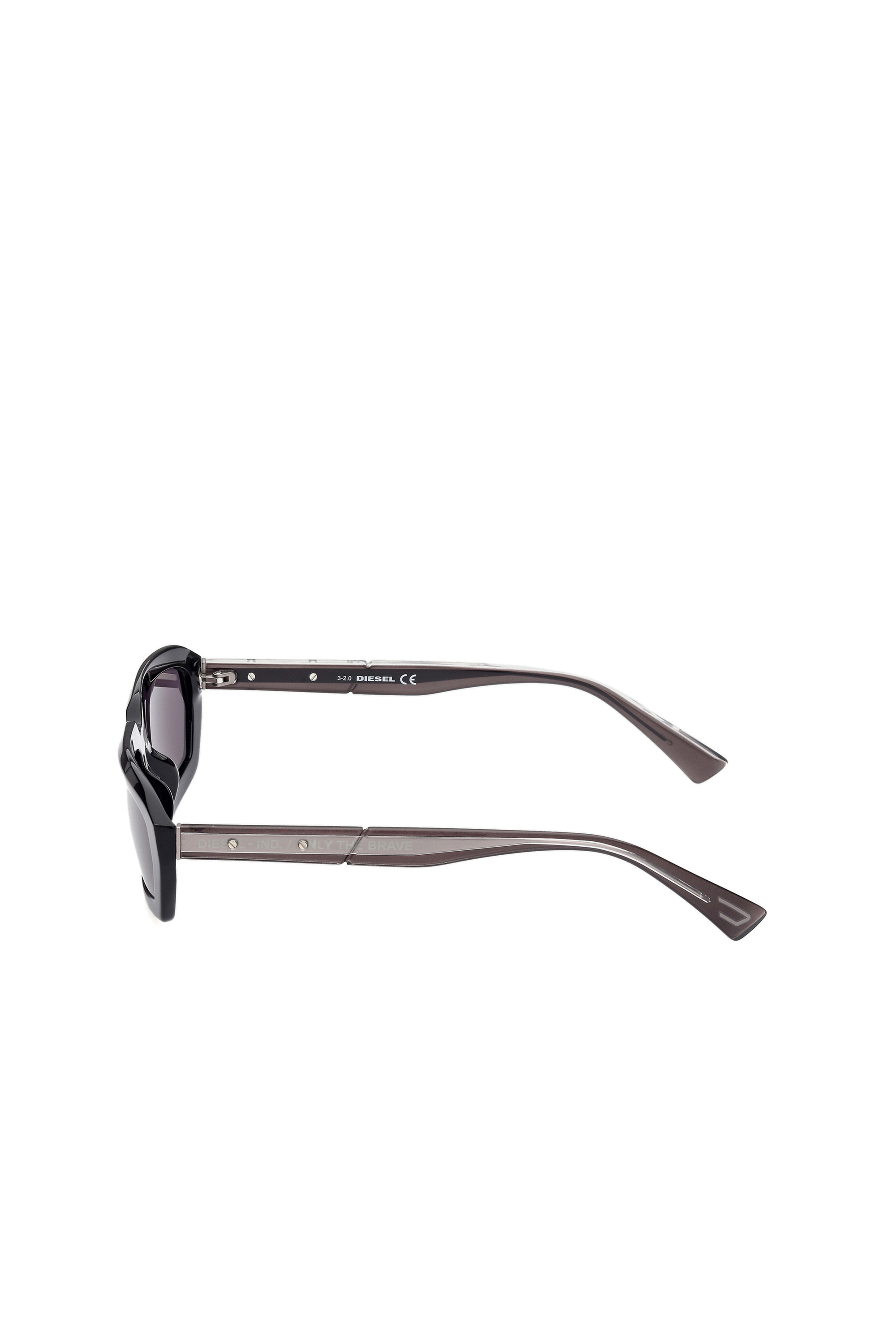 Diesel - DL0347, Unisex's Bold volumes and clean-cut sunglasses in Black - 1