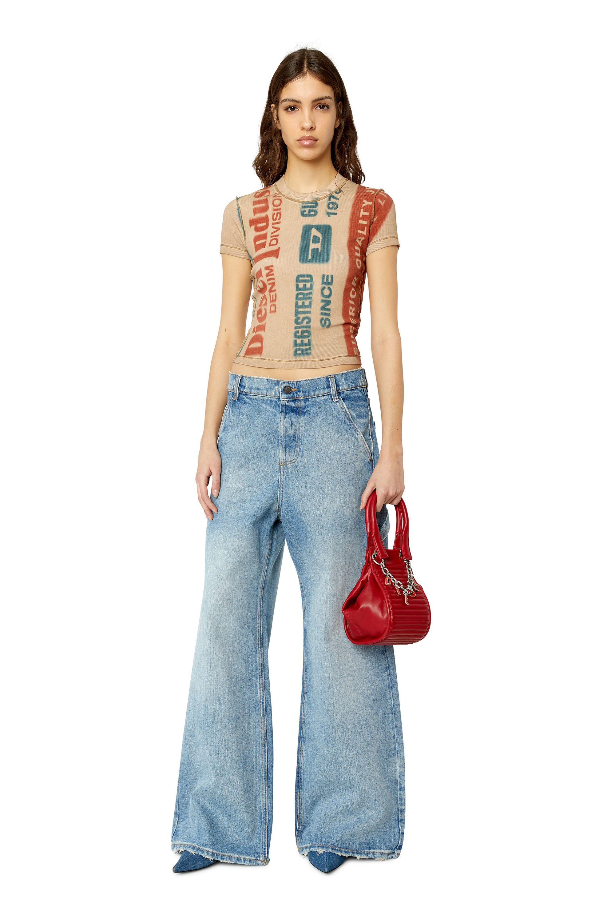 Diesel - Straight Jeans 1996 D-Sire 0EMAG, Woman's Straight Jeans - 1996 D-Sire in Light Blue - 2