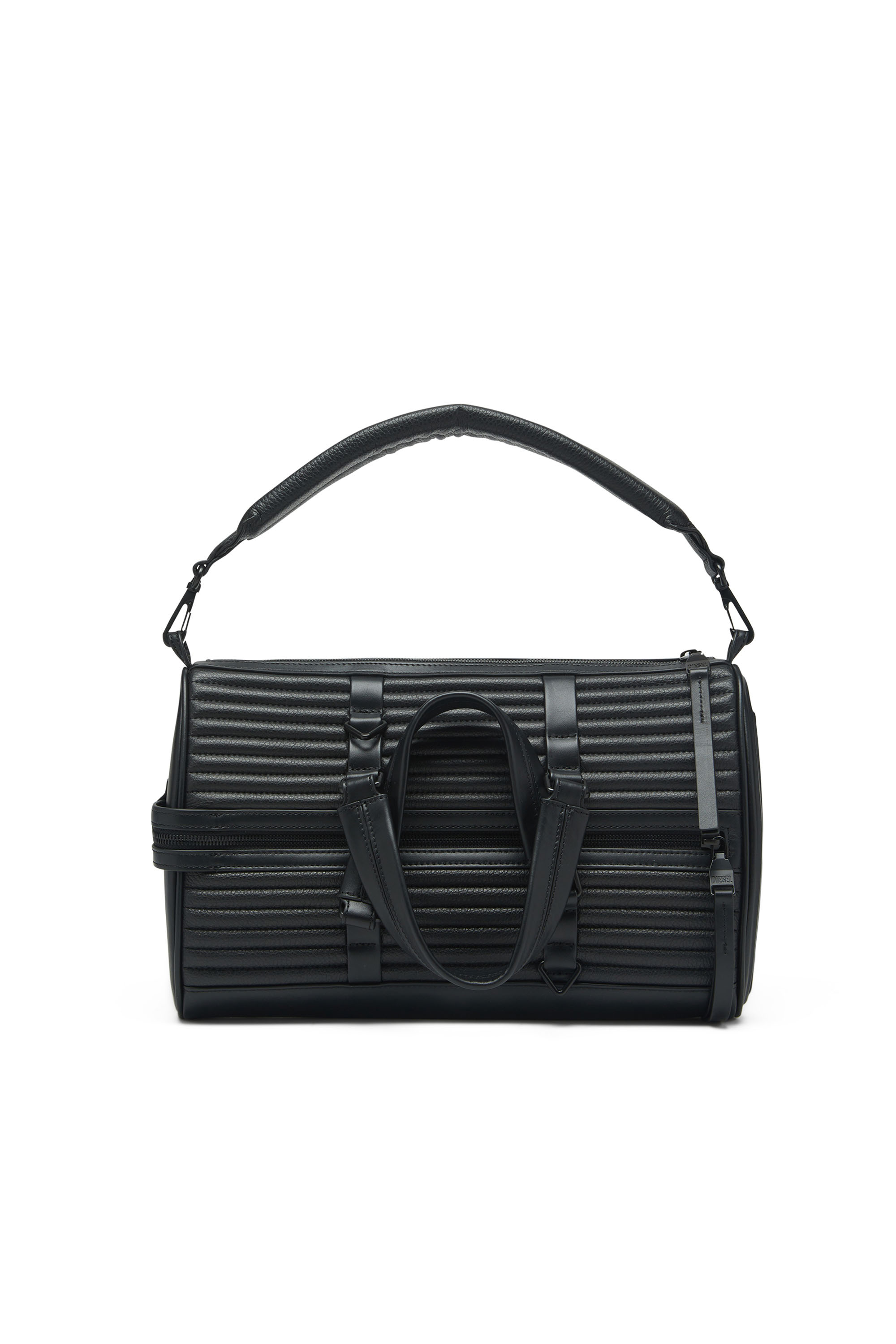Diesel - ODD SHOULDER M X, Unisex's Odd Shoulder M X - Convertible leather bag in Black - 1