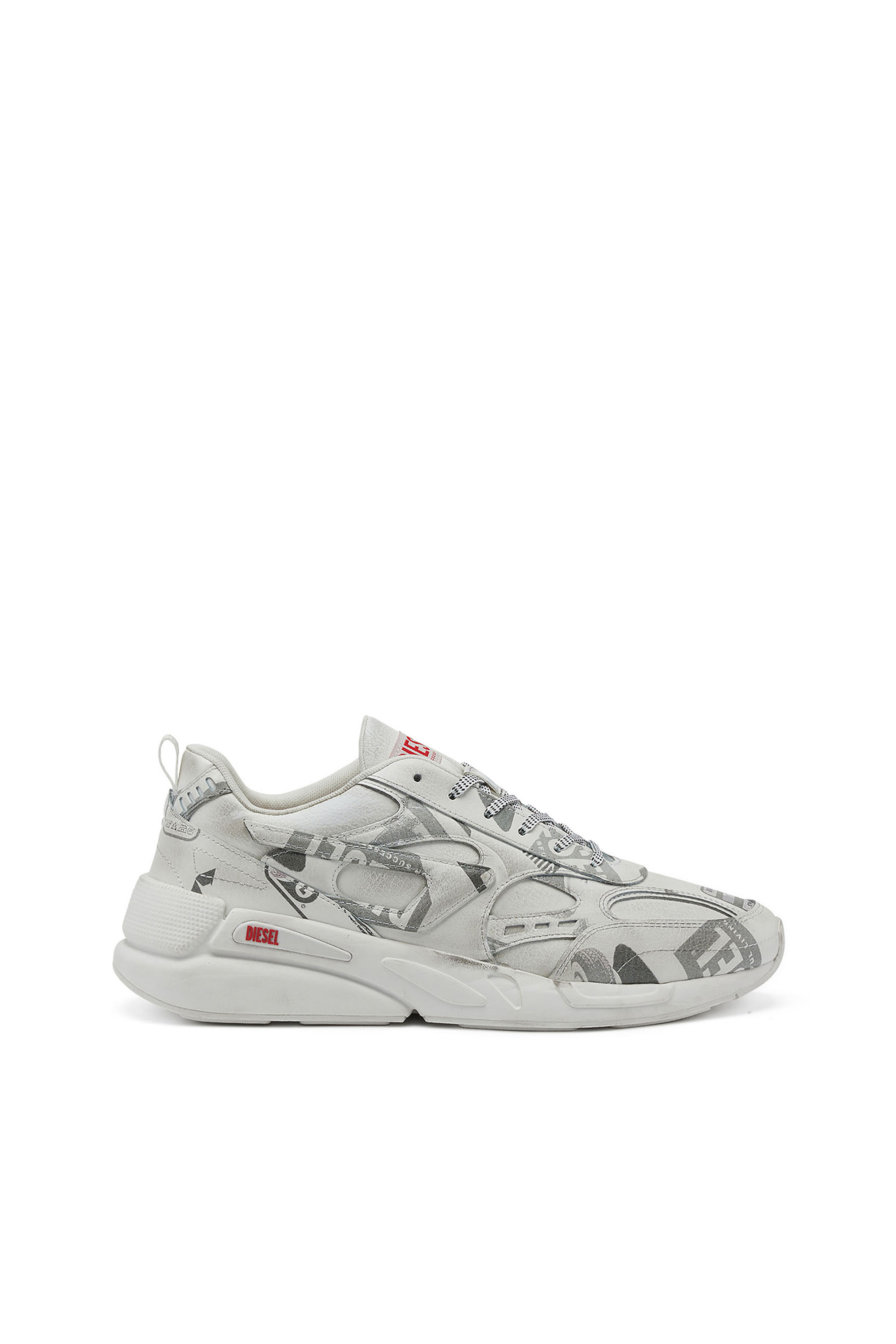 Diesel - S-SERENDIPITY SPORT, Man's S-Serendipity-Leather sneakers with graphic overlays in White - 1