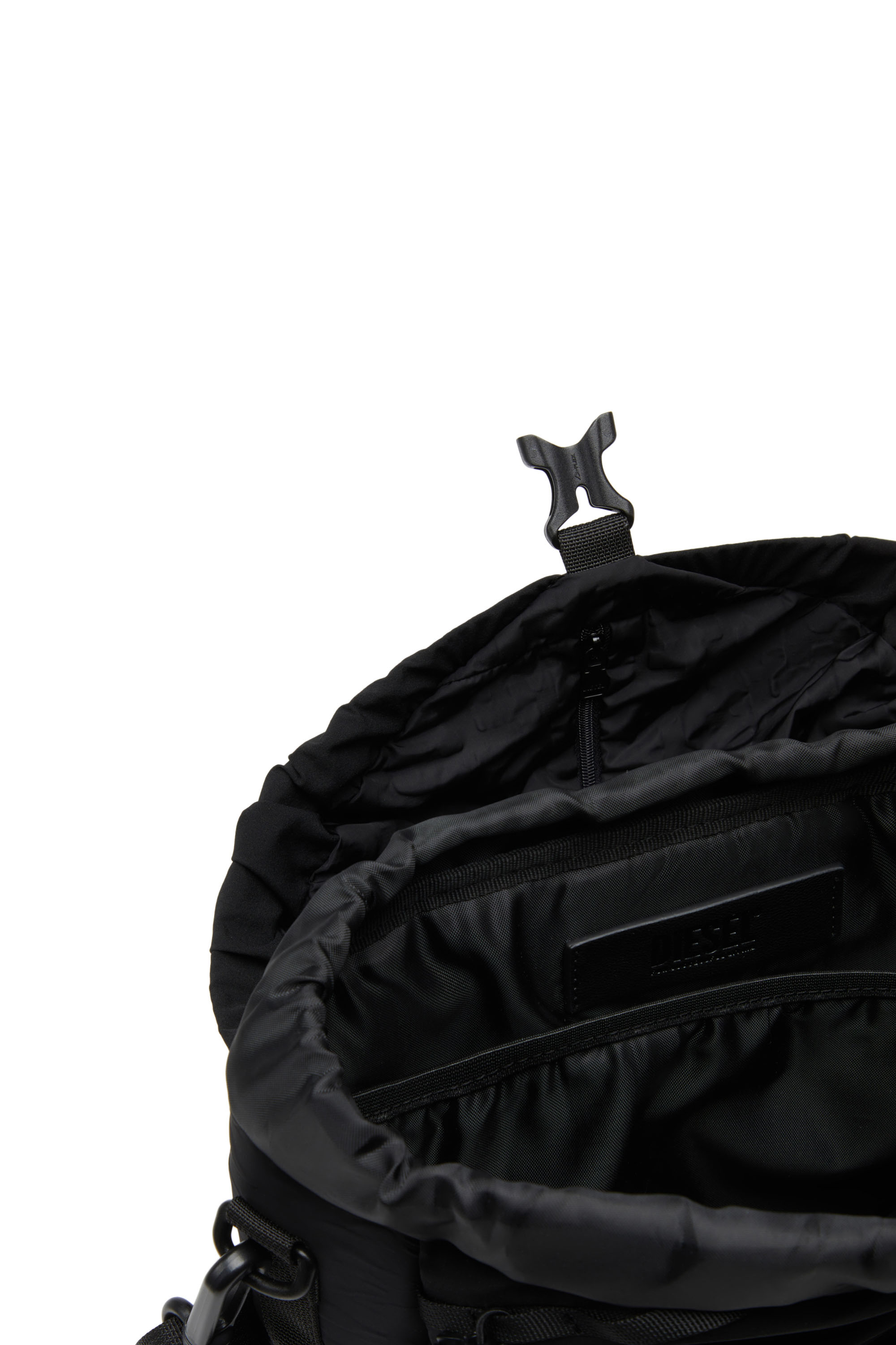 Diesel - DRAPE CROSSBODY S X, Unisex's Drape Crossbody S X - Crossbody in nylon, Lycra and mesh in Black - 4
