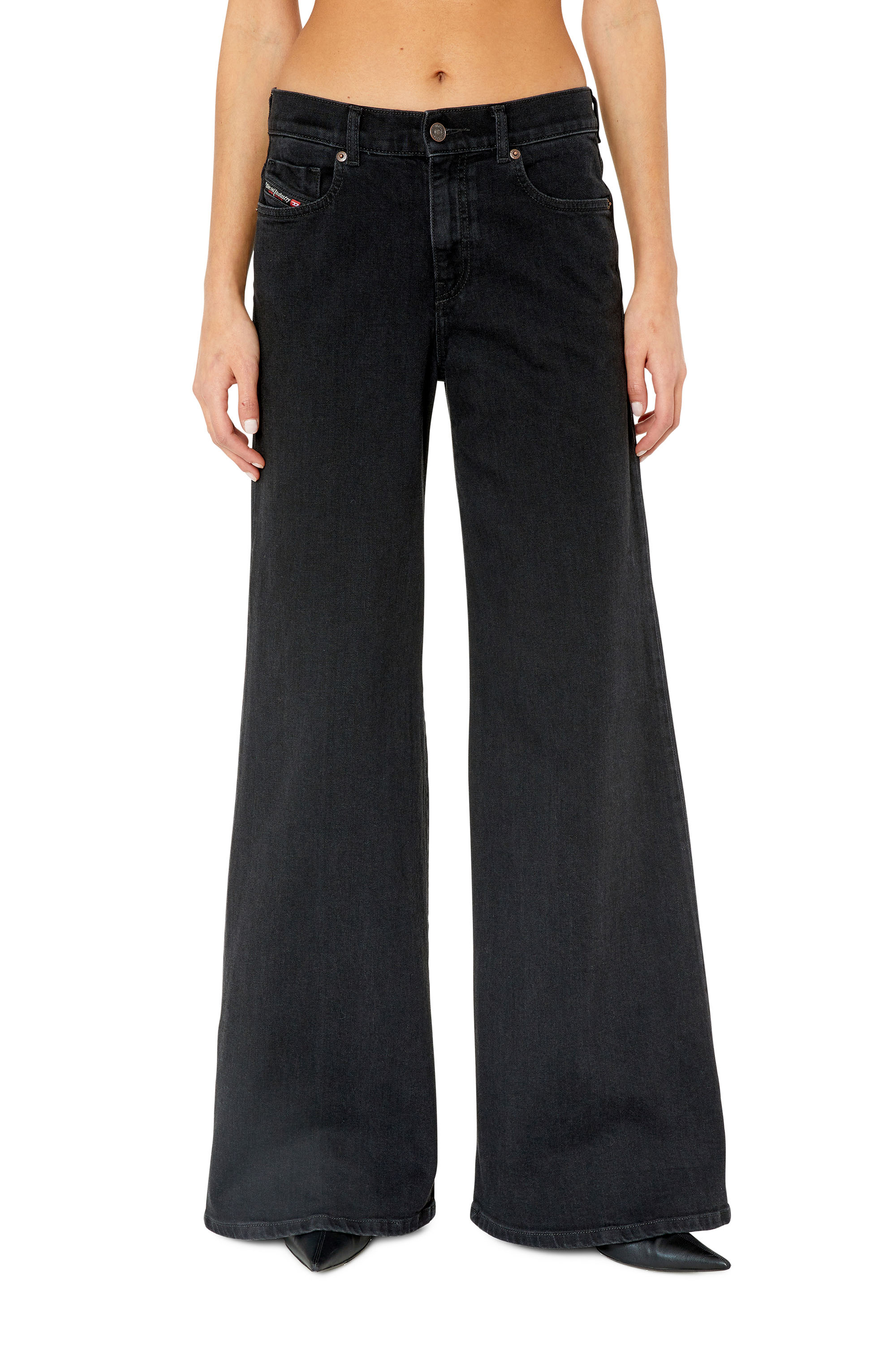 Diesel - Bootcut and Flare Jeans 1978 D-Akemi Z9C25, Woman's Bootcut and Flare Jeans - 1978 D-Akemi in Black/Dark grey - 1