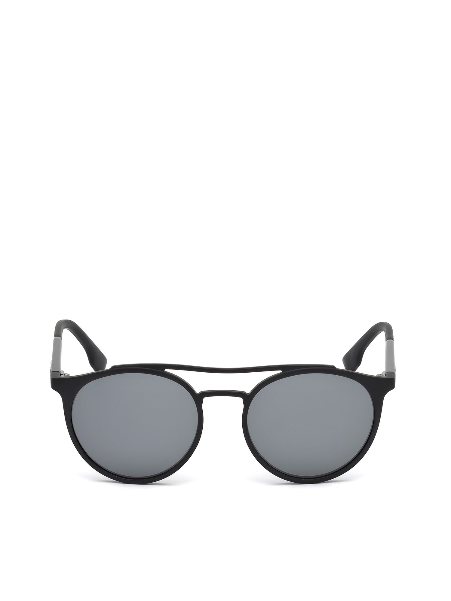 Diesel - DM0195, Unisex's Lightweight eyewear with double bridge in Opaque Black - 1