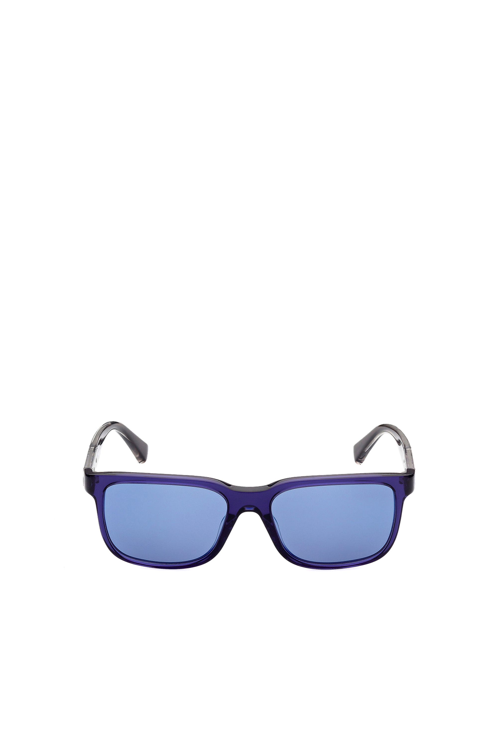 Diesel - DL0341, Man's Sunglasses with metal temples in Blue - 2