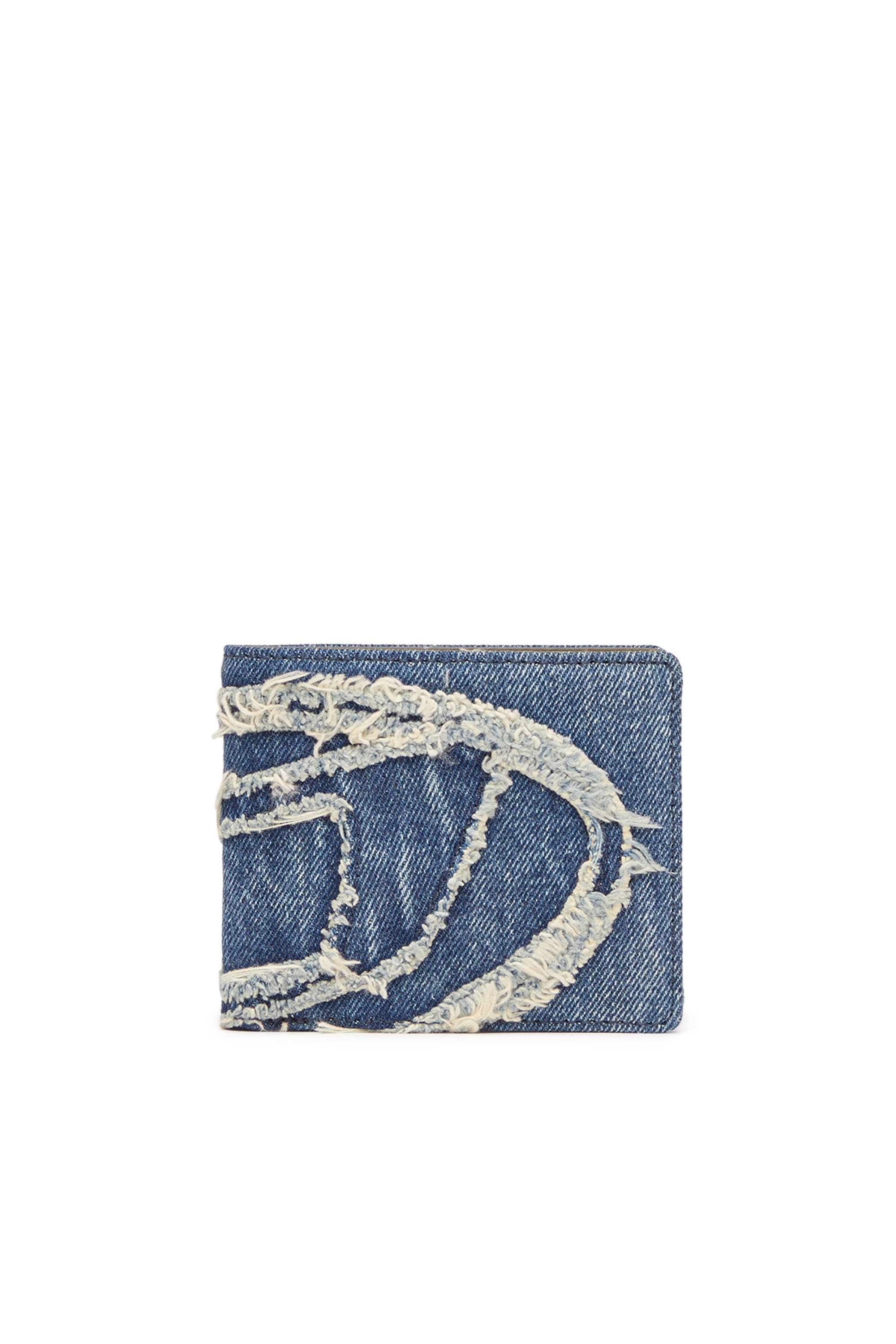 Diesel - BI-FOLD COIN S, Unisex's Bi-fold wallet in solarised denim in Blue - 1