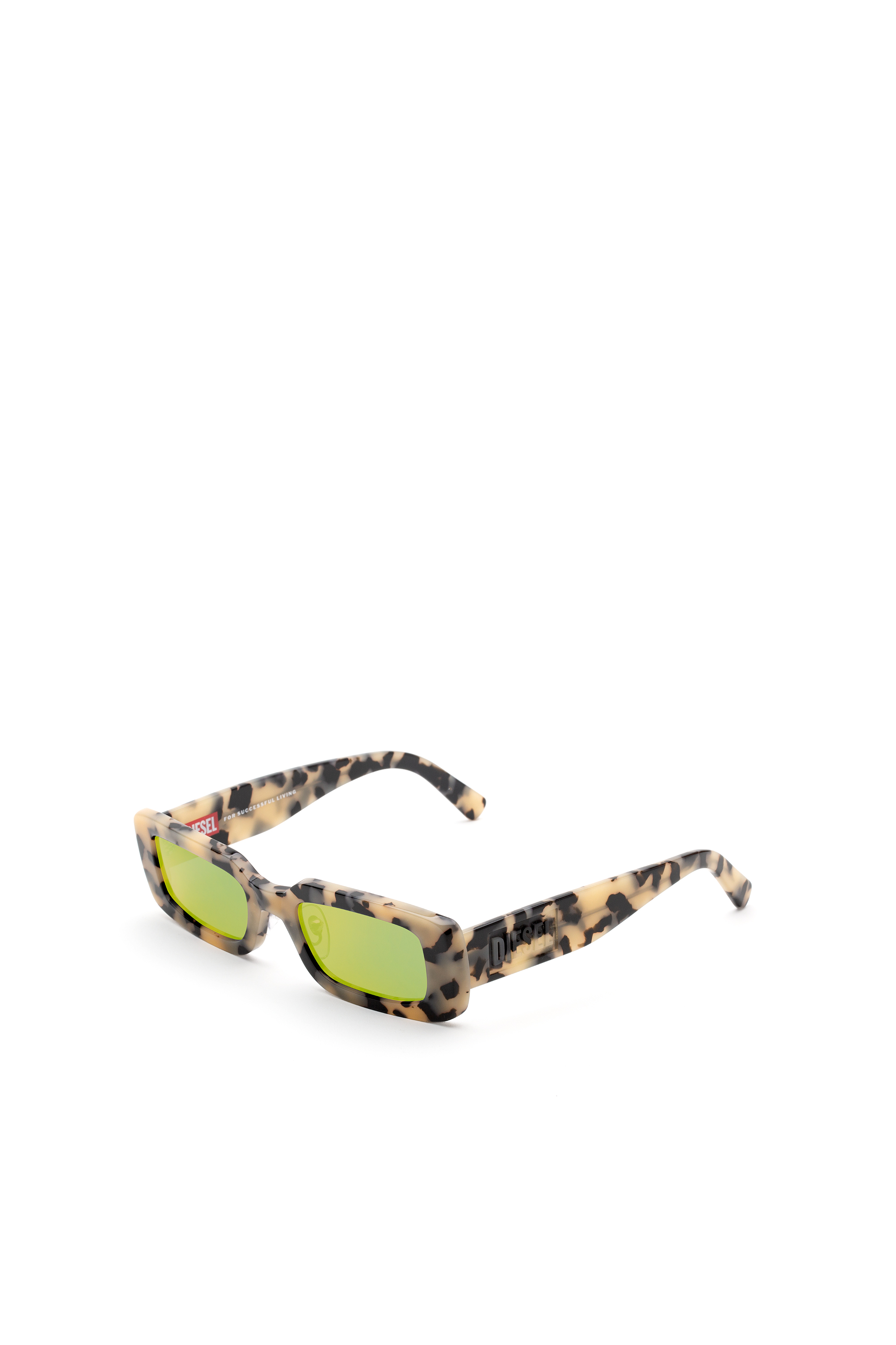Diesel - DM0362, Unisex's Rectangular modern design sunglasses in Light Brown - 2