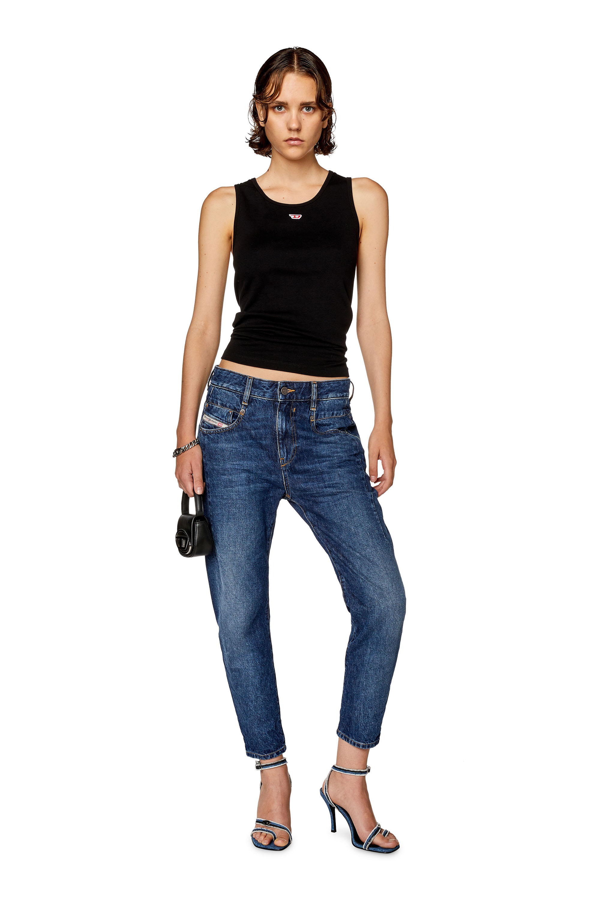 Diesel - Woman's Boyfriend Jeans Fayza 09F35, Medium blue - 2
