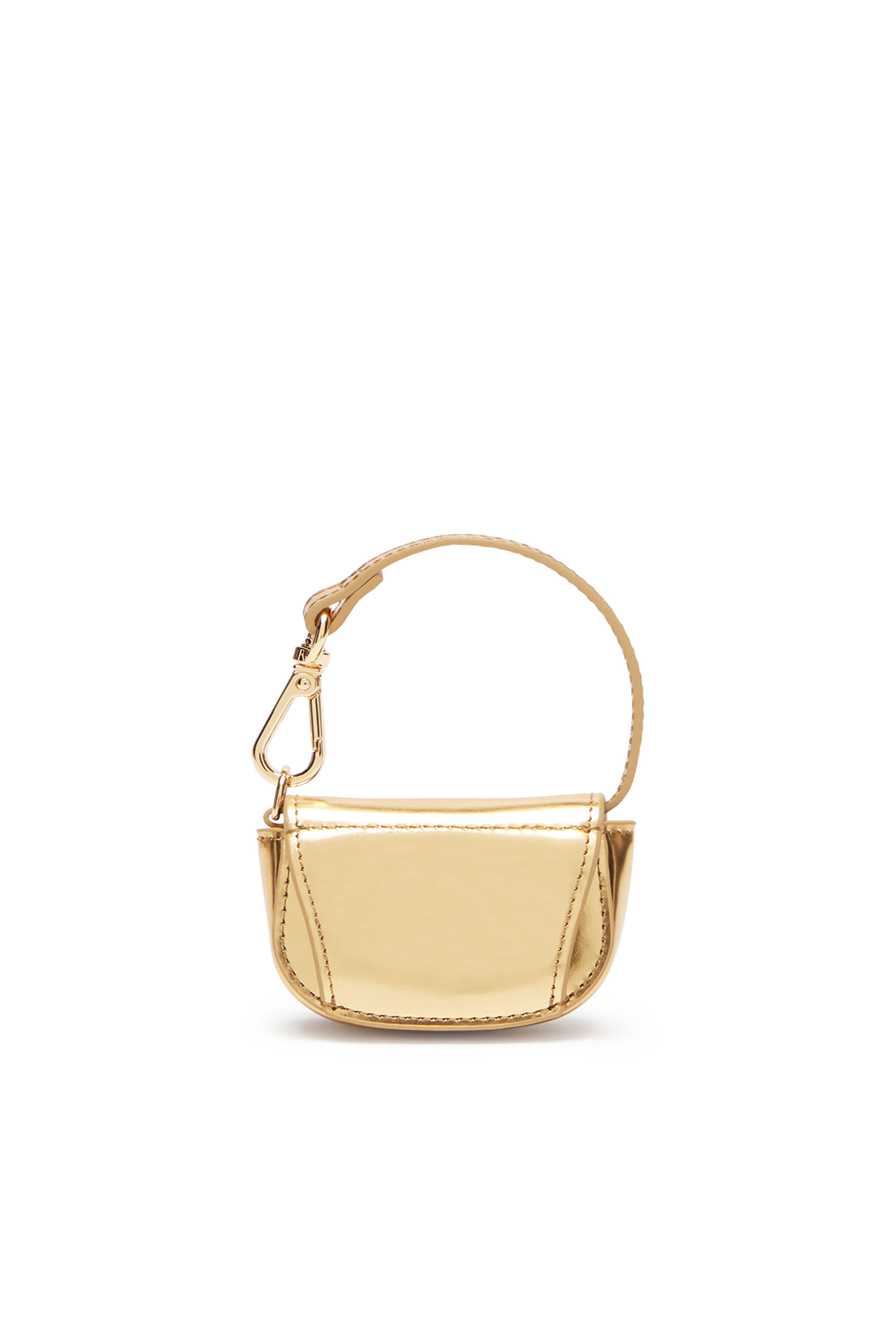 Diesel - 1DR XXS, Woman's Bag charm in metallic leather in Gold - 2