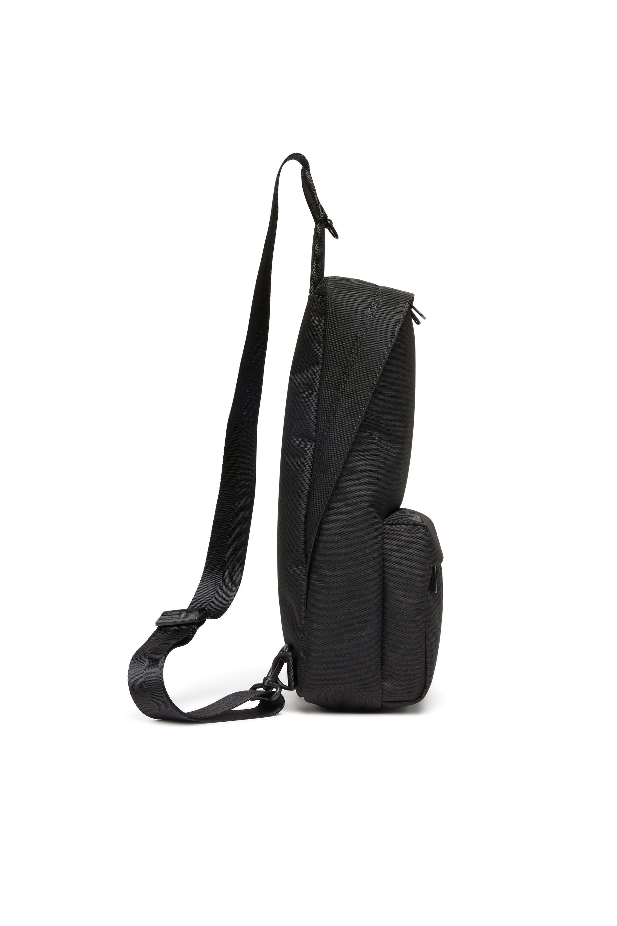 Diesel - D-BSC SLING BAG X, Man's D-Bsc-Sling backpack in heavy-duty shell in Black - 3