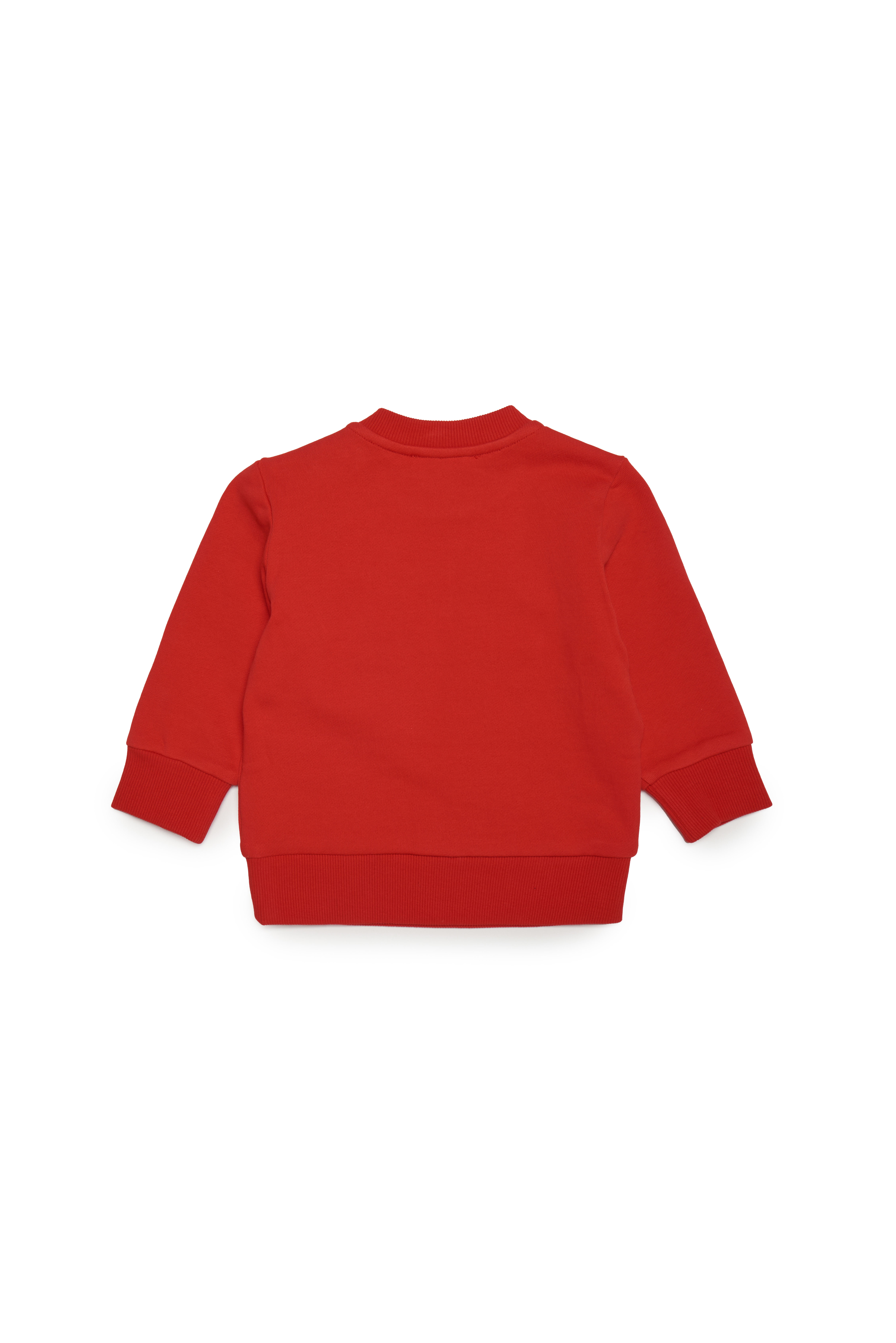 Diesel - SCREWB, Man's Cotton sweatshirt with Diesel Crew logo in Red - 2