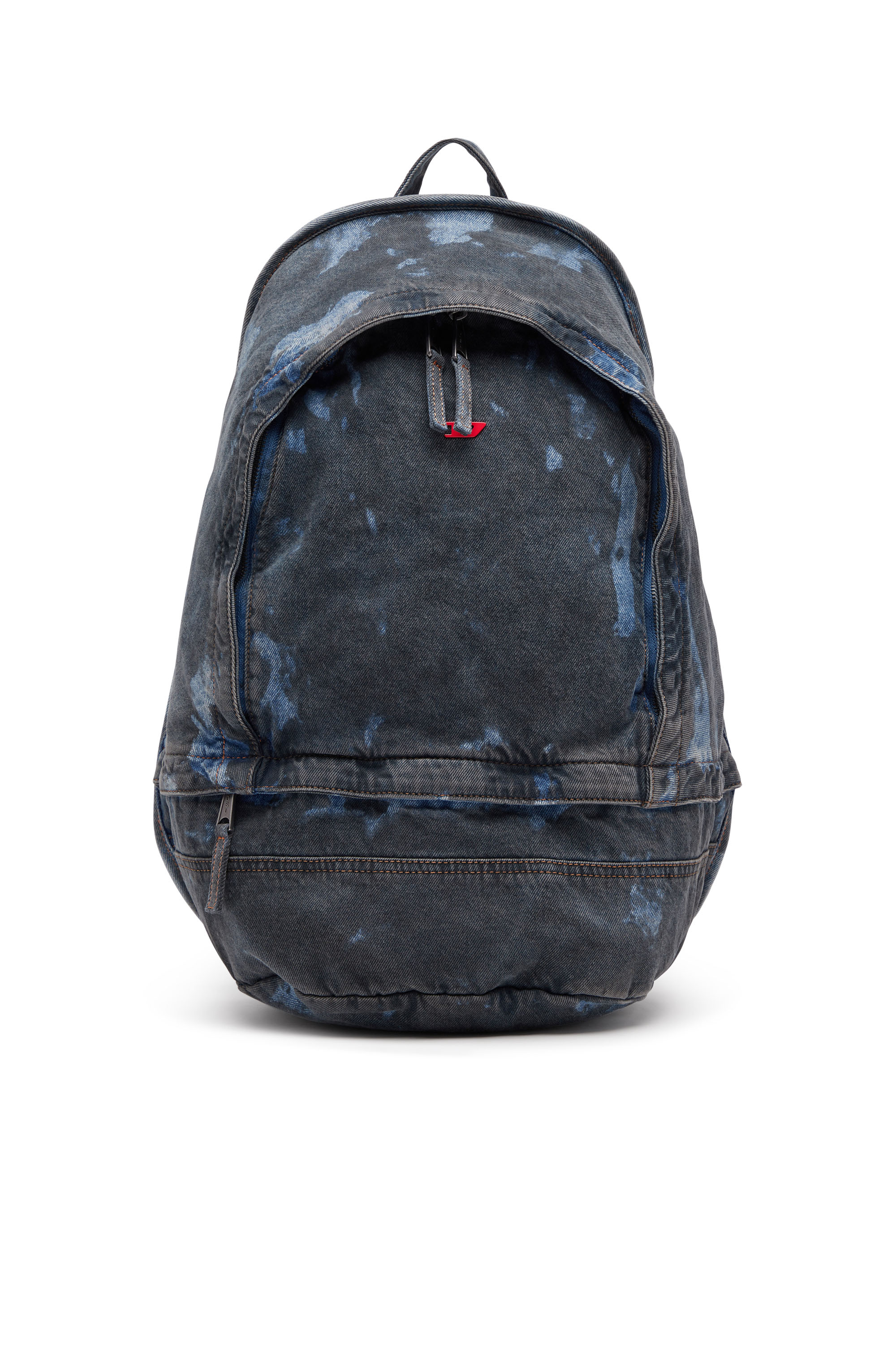 Diesel - RAVE BACKPACK, Unisex's Rave-Backpack in coated denim in Dark Blue - 1