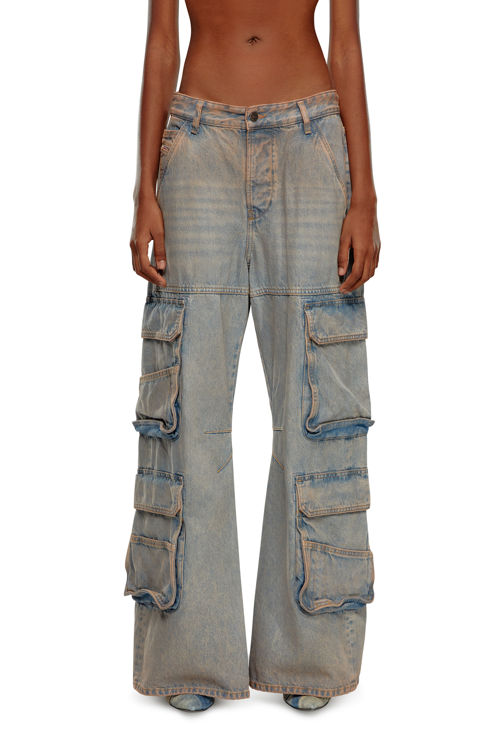 Diesel - Woman's Relaxed Jeans 1996 D-Sire 0KIAI, Light Blue - 1