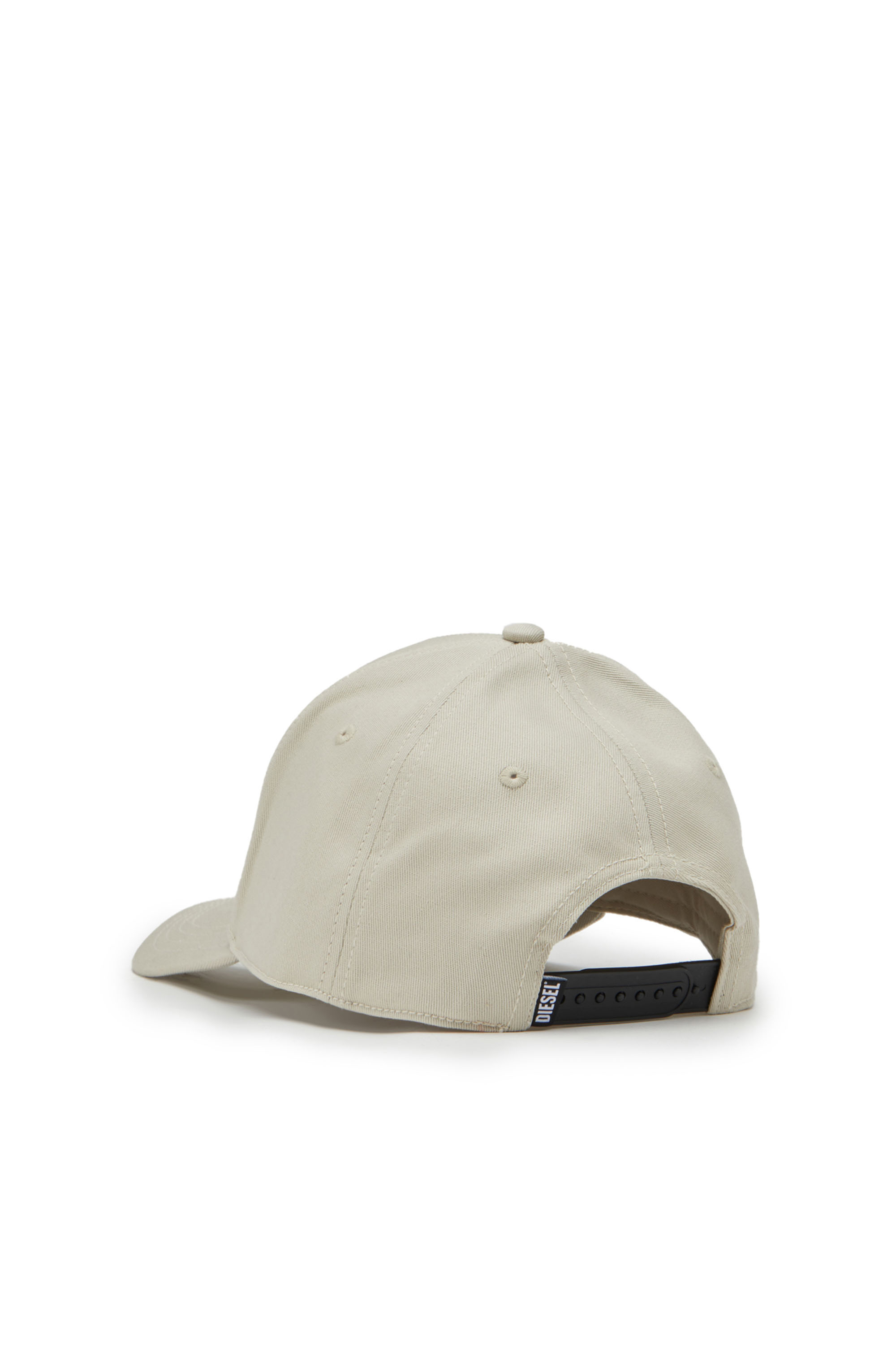 Diesel - CORRY-JACQ, Man's Baseball cap with logo patch in Light Grey - 2