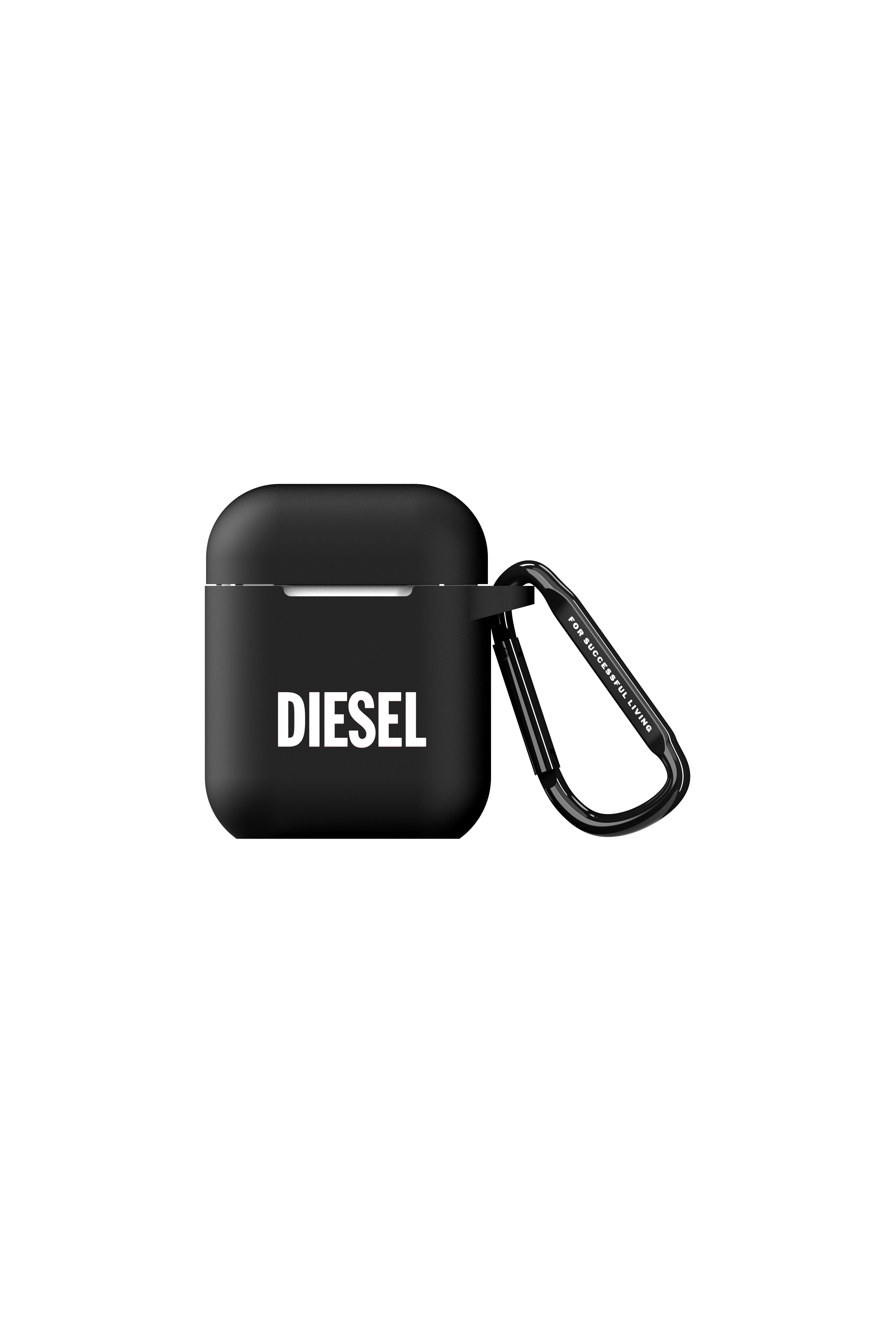 Diesel - 45830 AIRPOD CASE, Unisex's Airpod case silicone  for AirPods in Black - 1
