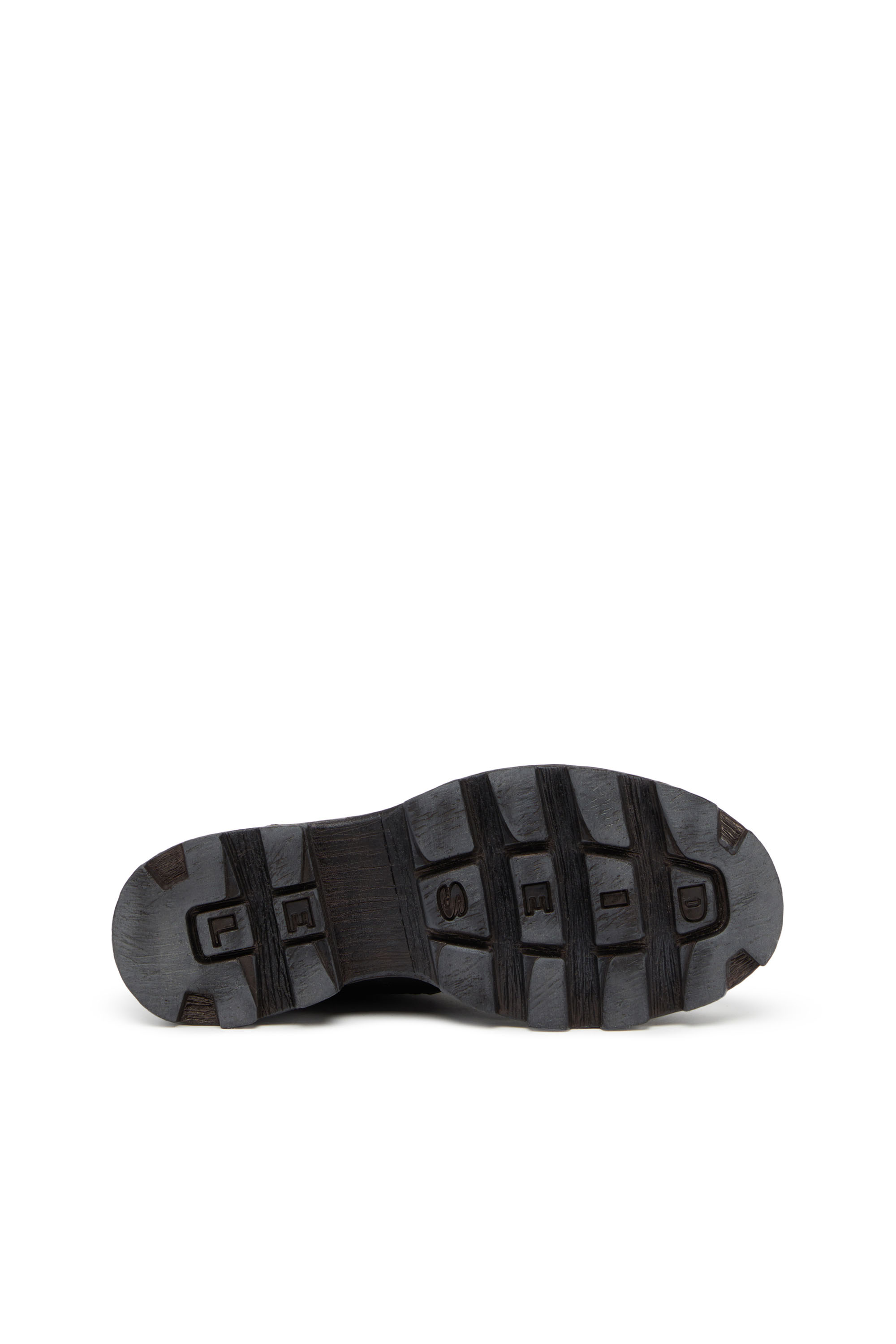 Diesel - D-HAMMER ABT D, Man's D-Hammer ABT D - Leather boots with denim collar in Black - 4