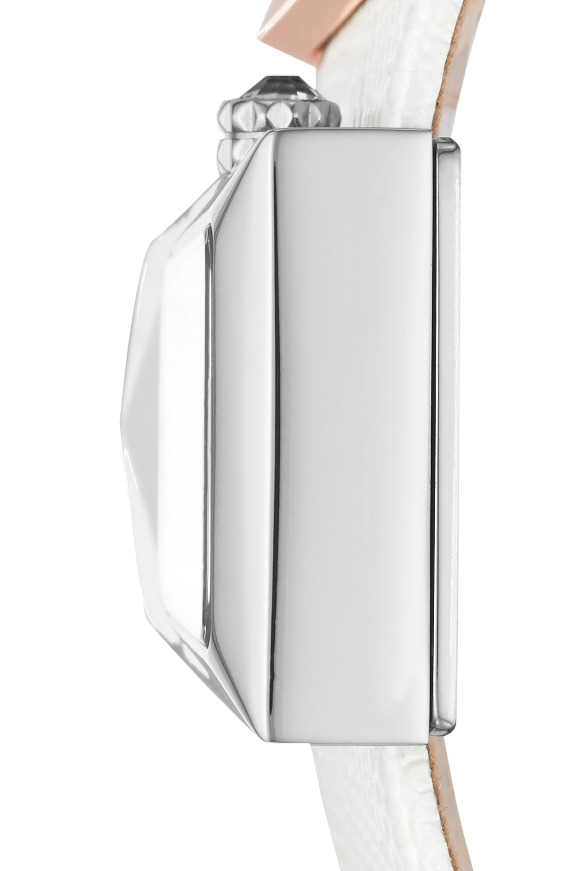 Diesel - DZ5585, Woman's Caterina three-hand white leather watch in White/Pink - 2