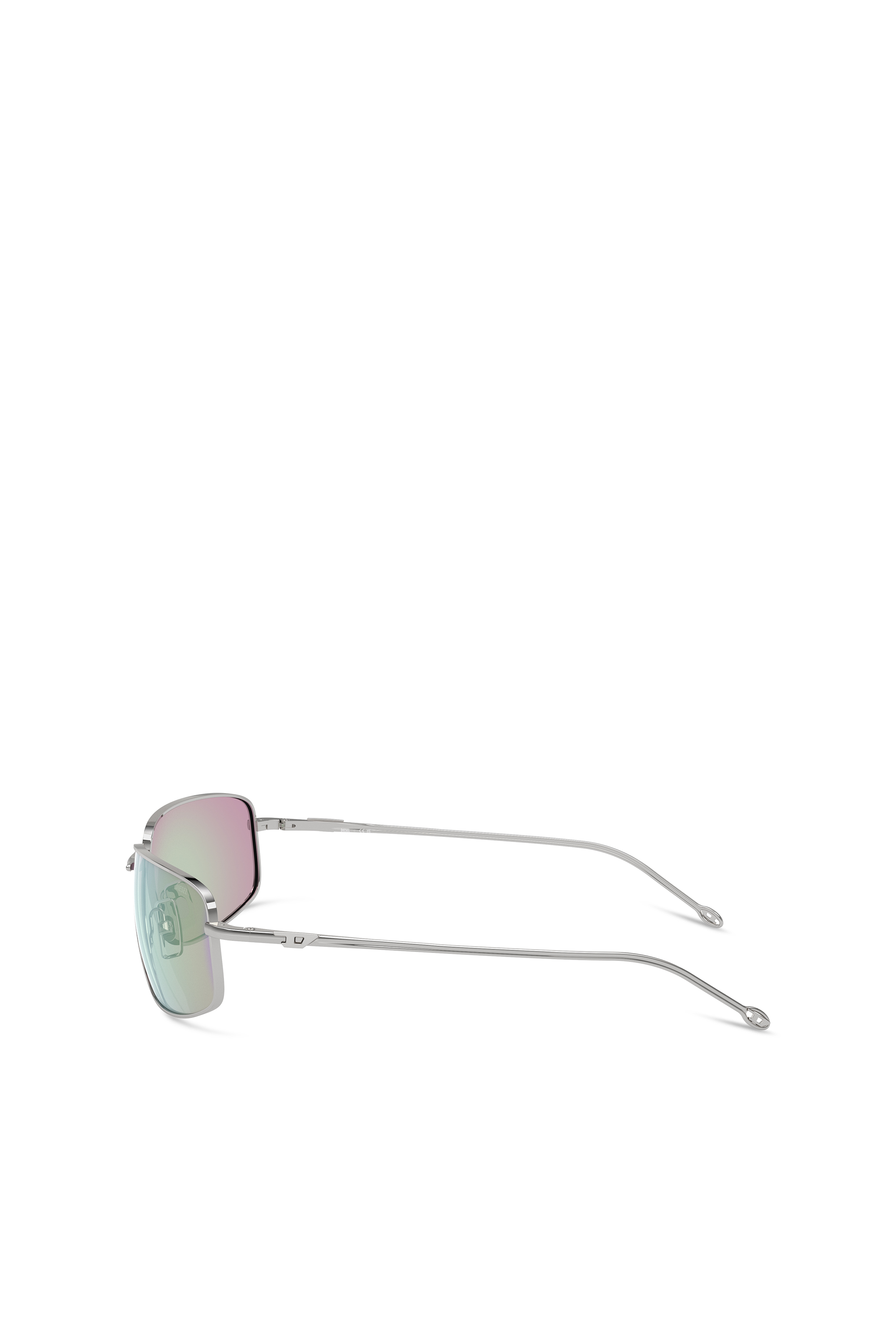 Diesel - 0DL1005, Unisex's Racer shape sunglasses in metal in Bubble - 3