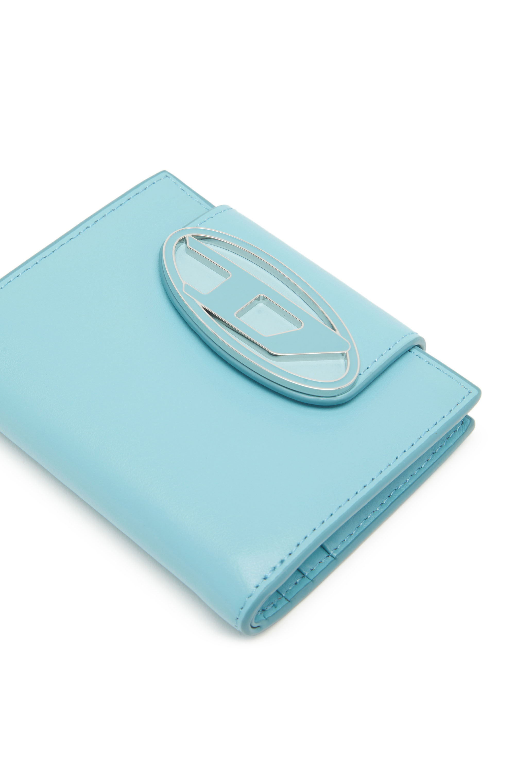 Diesel - CAMILLE, Woman's Colour-block leather wallet in Azure - 4