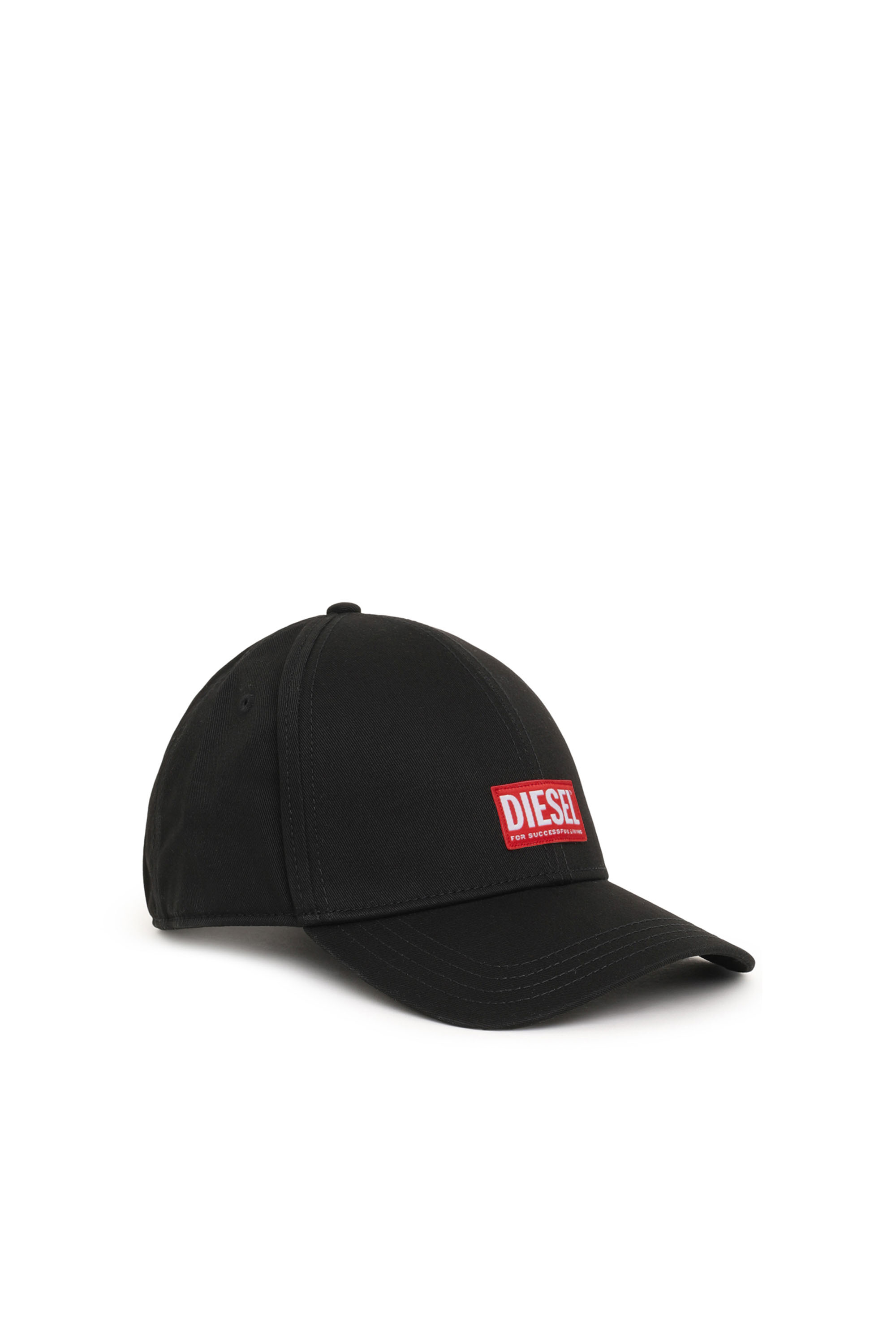 Diesel - CORRY-JACQ, Man's Baseball cap with logo patch in Black - 1