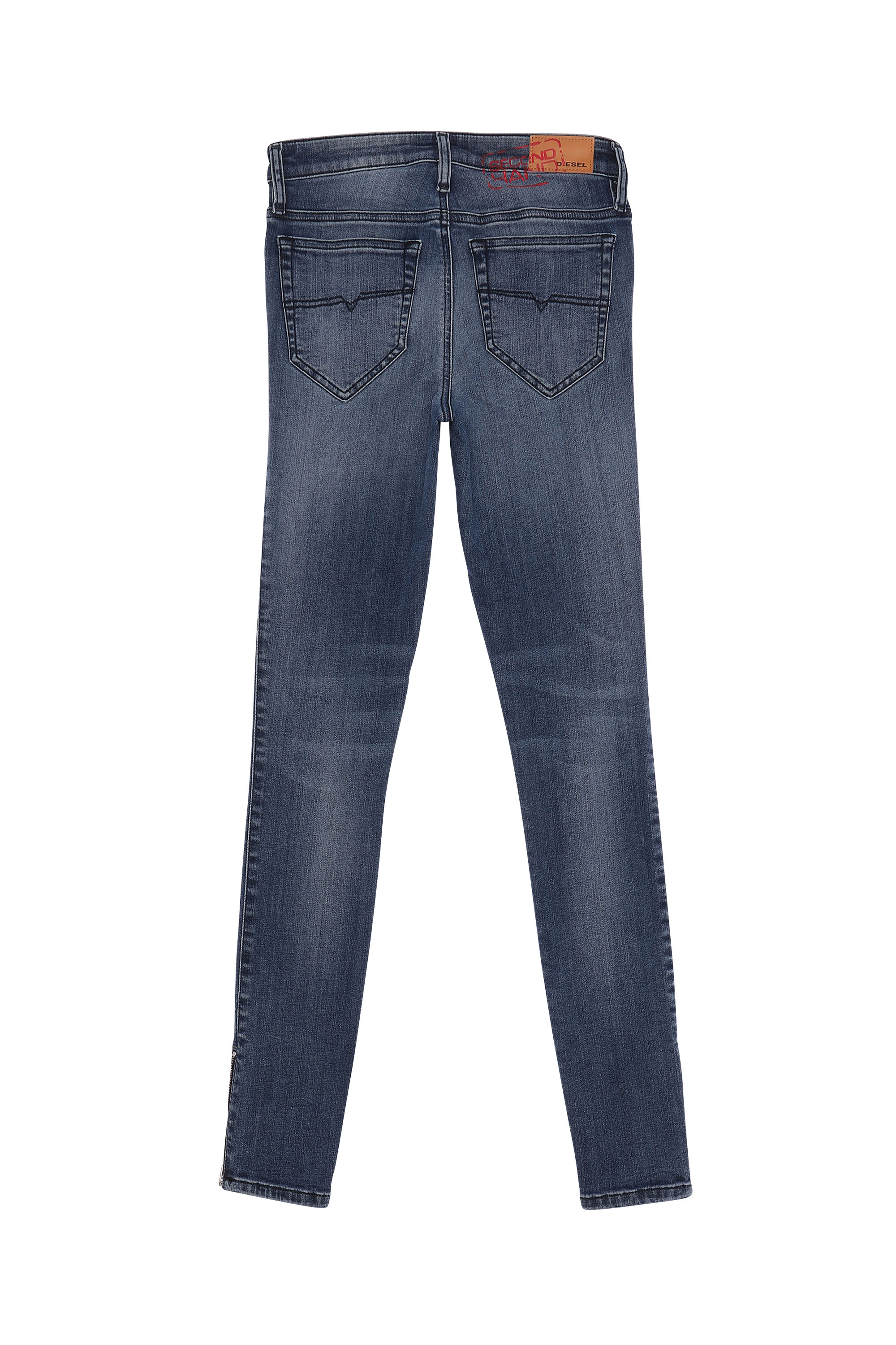 Diesel - SKINZEE-ZIP, Woman's Diesel Woman - Jeans Medium blue in Dark Blue - 2