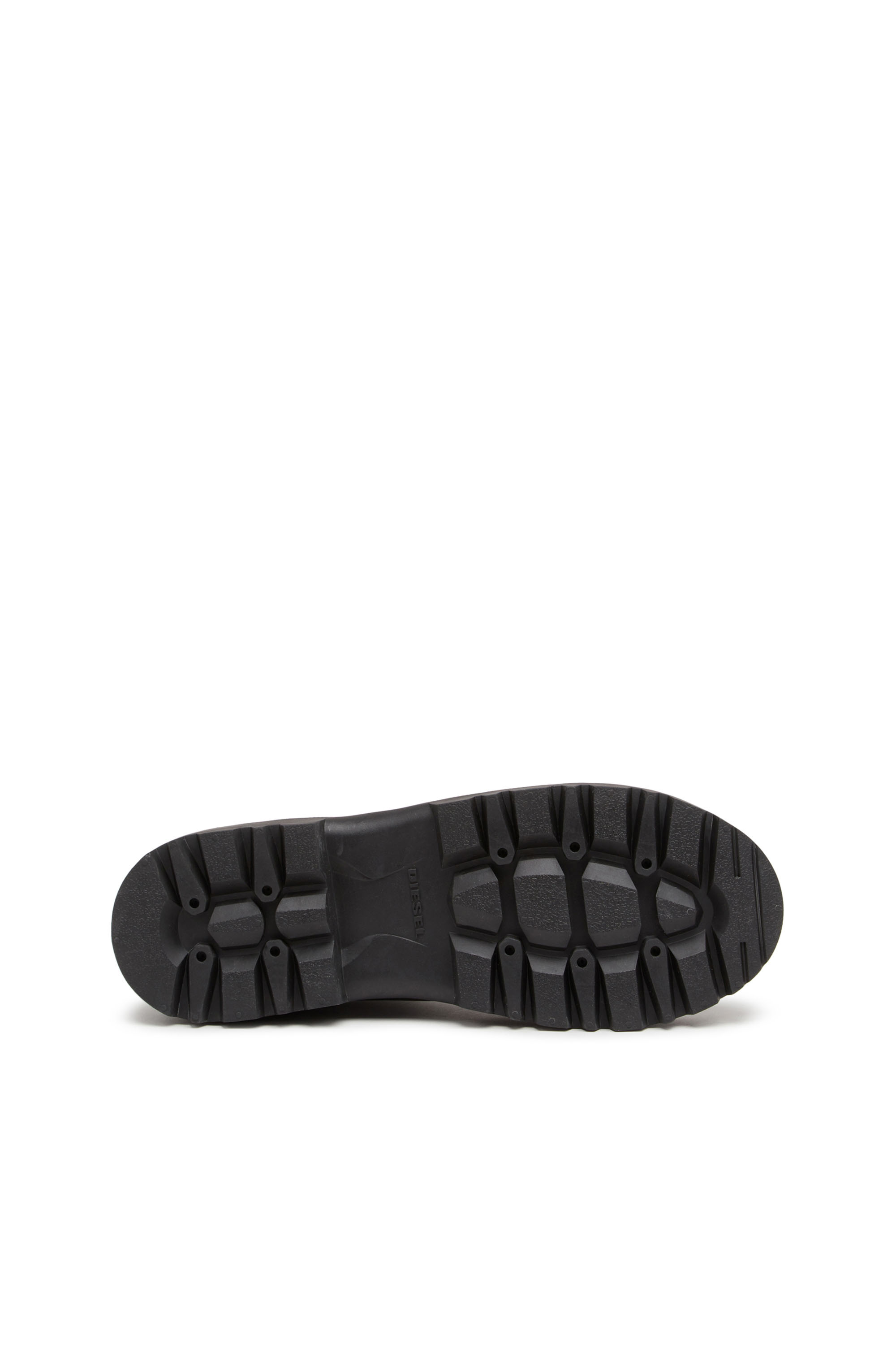 Diesel - D-HIKO BT X, Unisex's D-Hiko BT X - Treated leather boots with rubber overlay in Black - 4