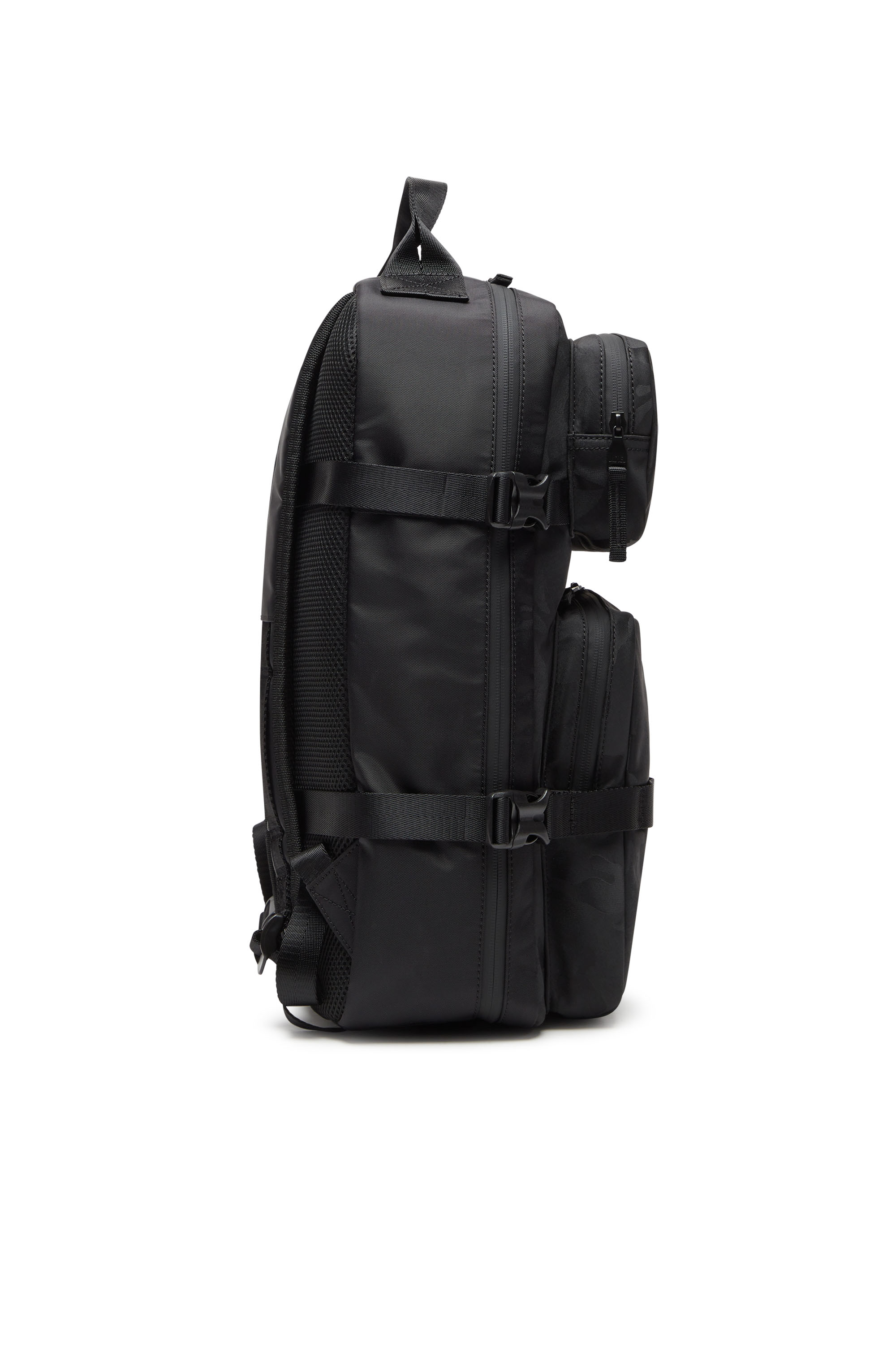 Diesel - DSRT BACKPACK, Man's Dsrt-Utility backpack in printed nylon in Black - 3