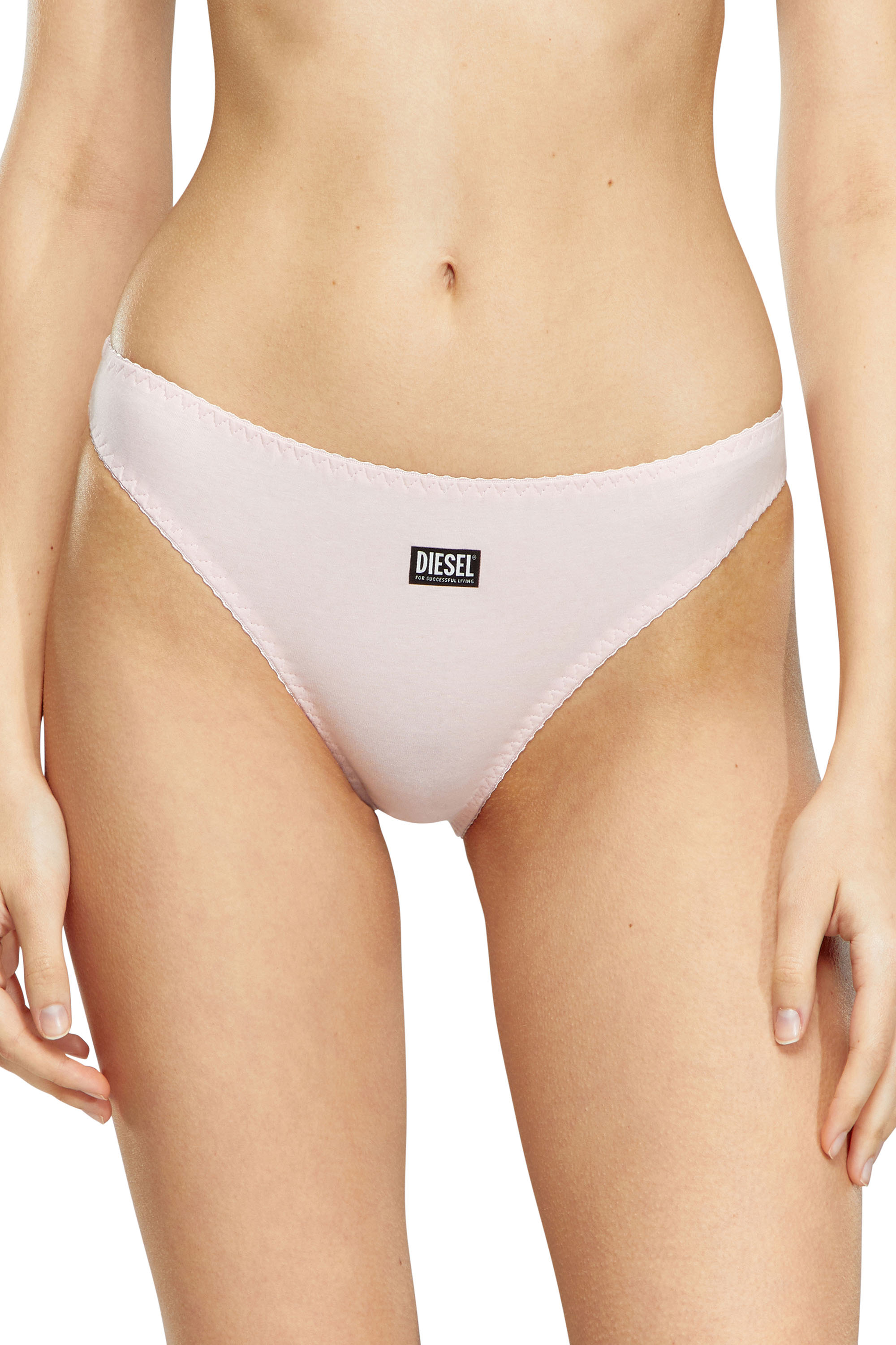 Diesel - UFPN-BONITAS-X-THREEPACK, Woman's Three-pack of briefs with ruched back in Pink/White - 2