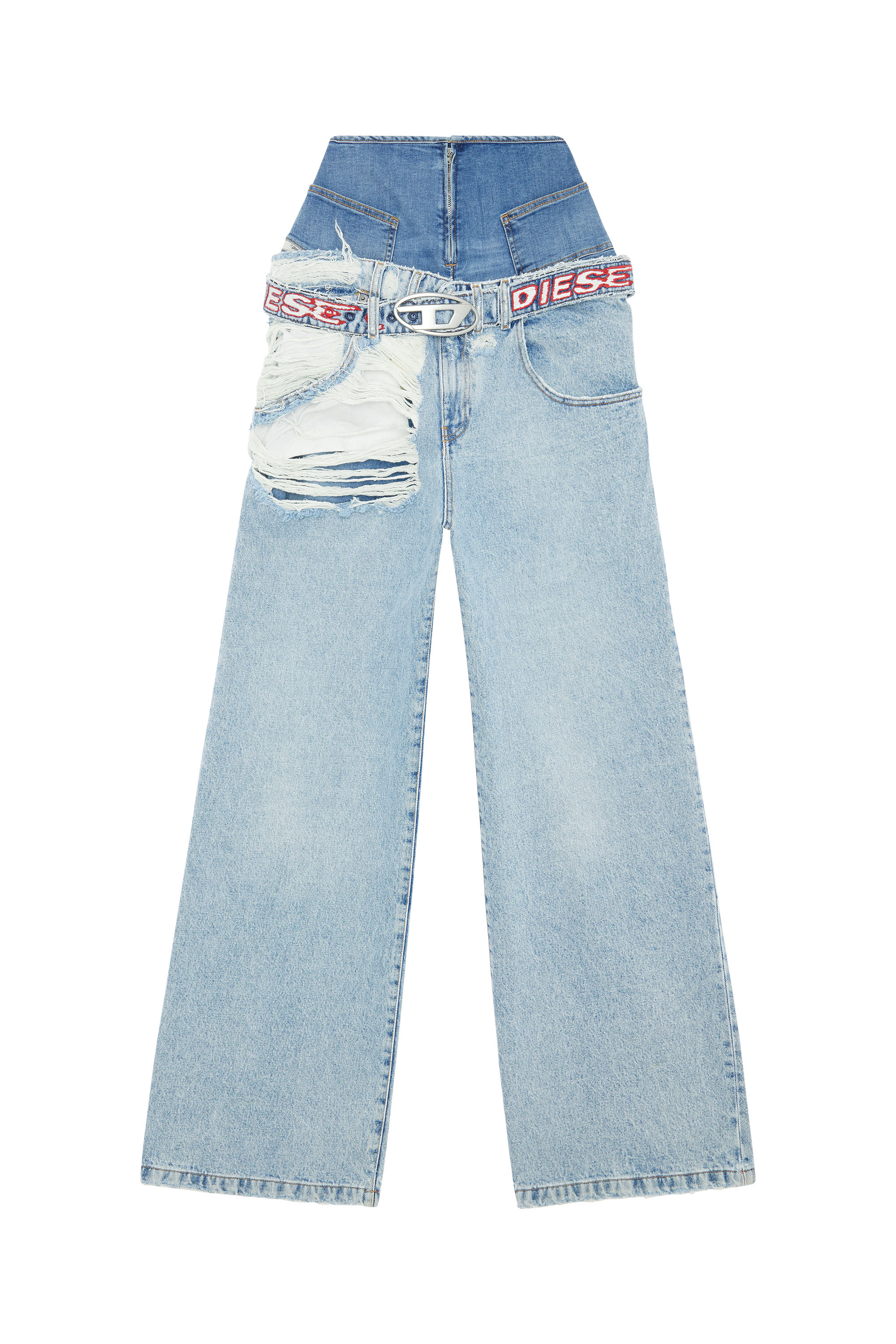 Diesel - Woman's Boyfriend Jeans D-Illin 0EMAG, Light Blue - 3