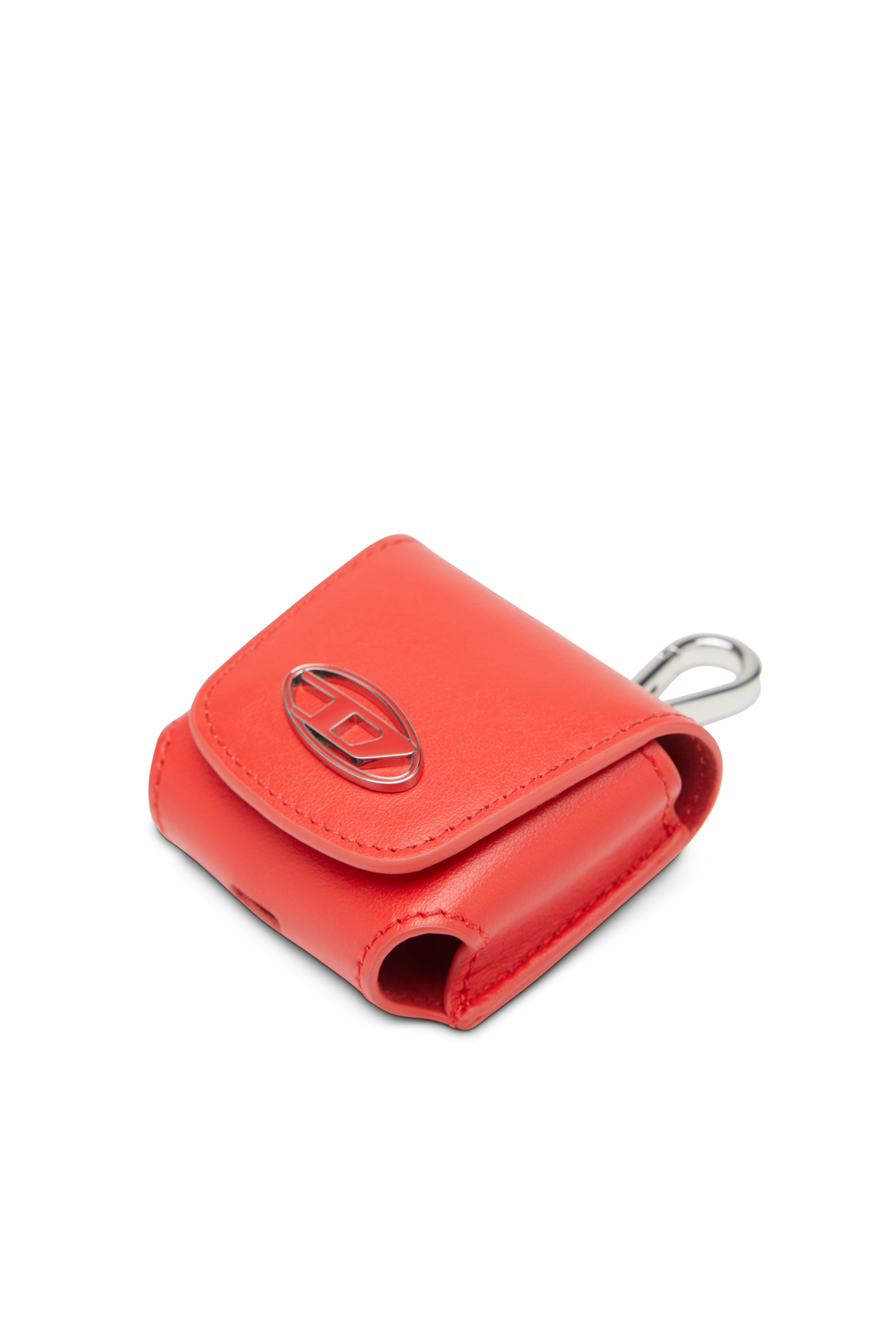 Diesel - HARKY, Man's AirPods case in nappa leather in Red - 4