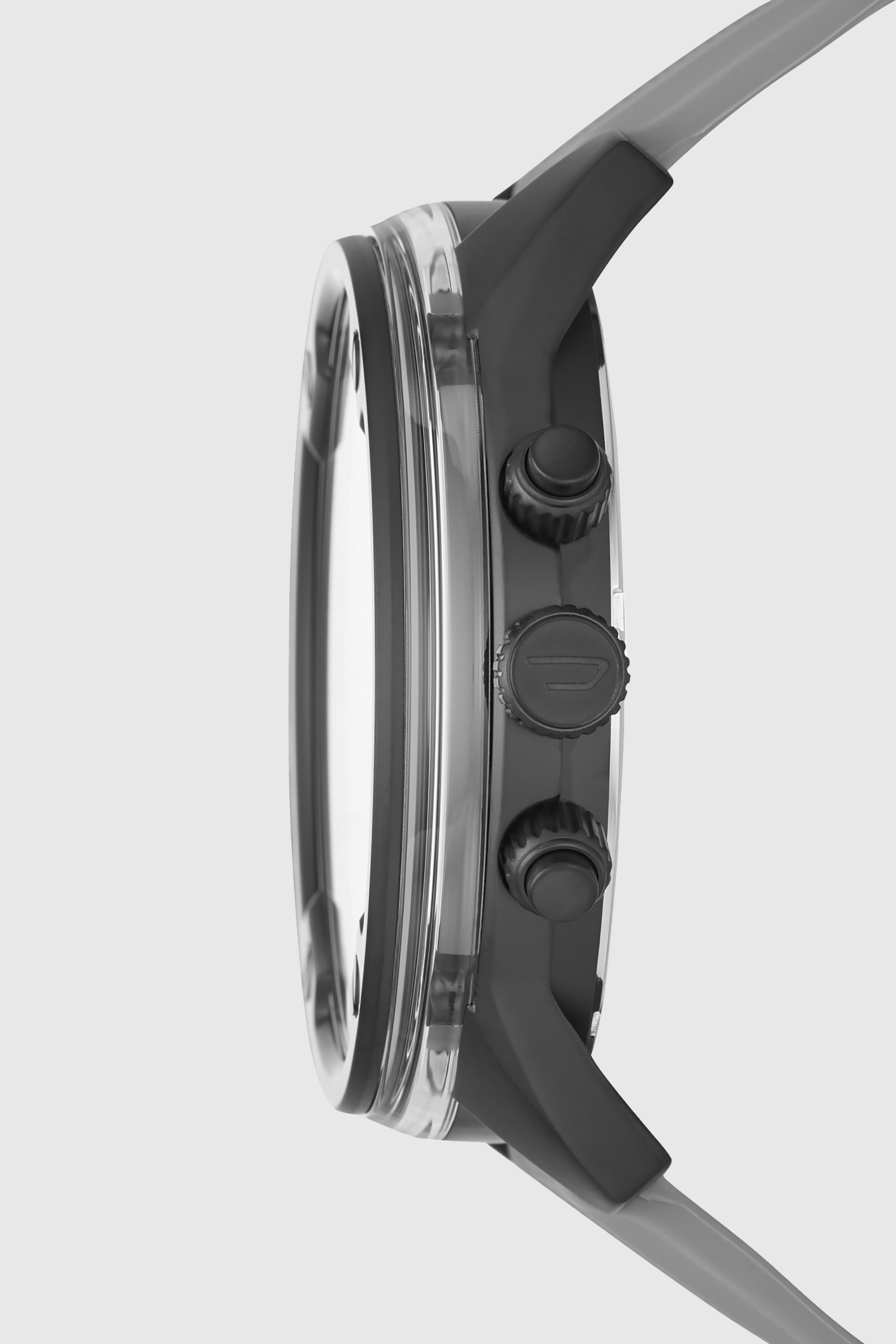 Diesel - DZ7416, Man's Chronograph silicone watch in Grey - 2