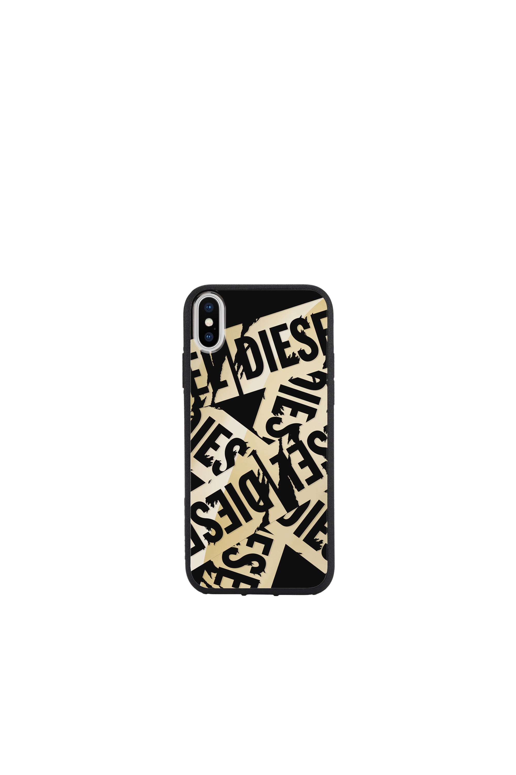 Diesel - MULTI TAPE GOLD/BLACK IPHONE X CASE, Unisex's Multi tape gold/black case, iPhone X in Gold - 2