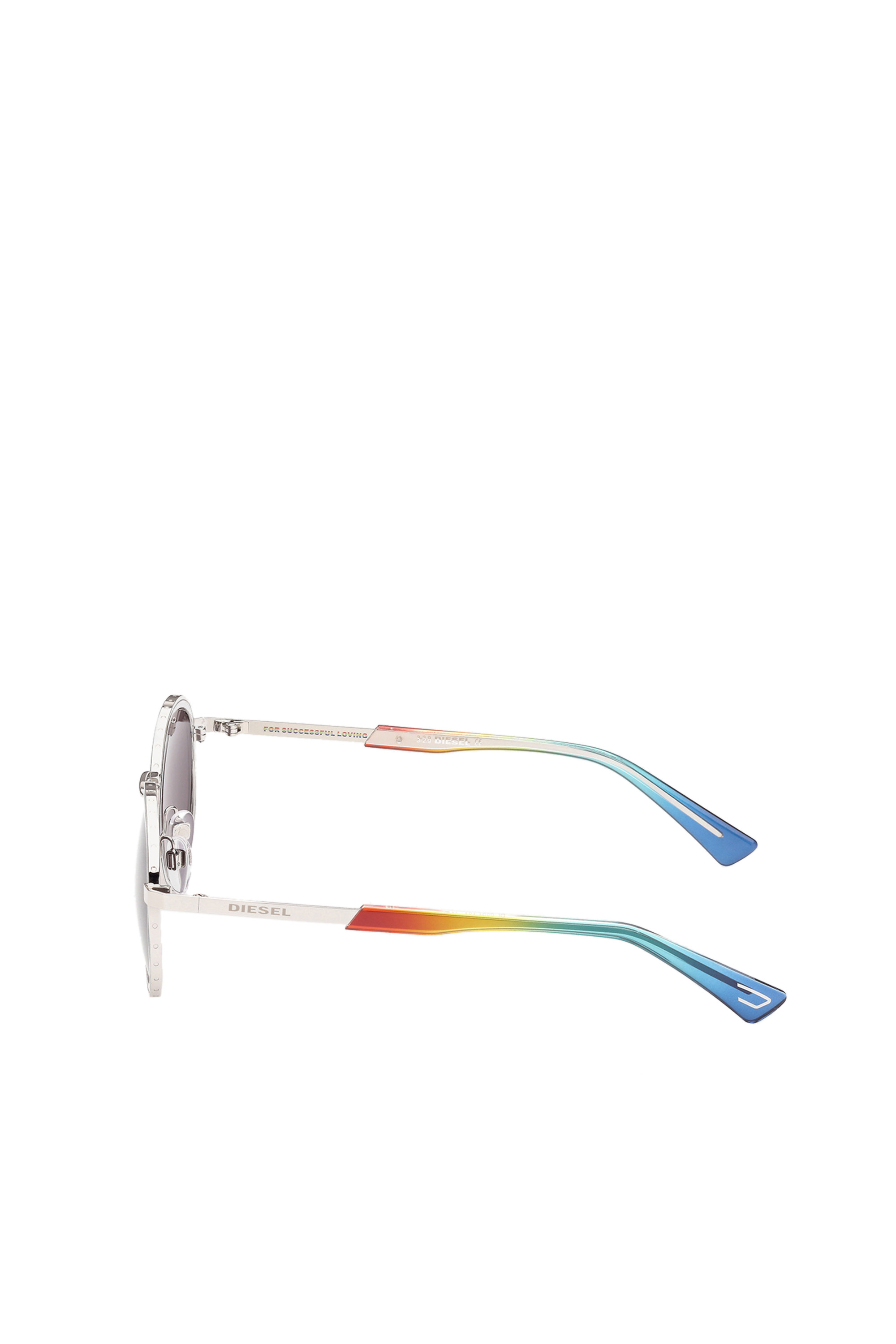 Diesel - DL0321, Unisex's Unisex glasses in metal with "Pride" theme in Multicolor - 1