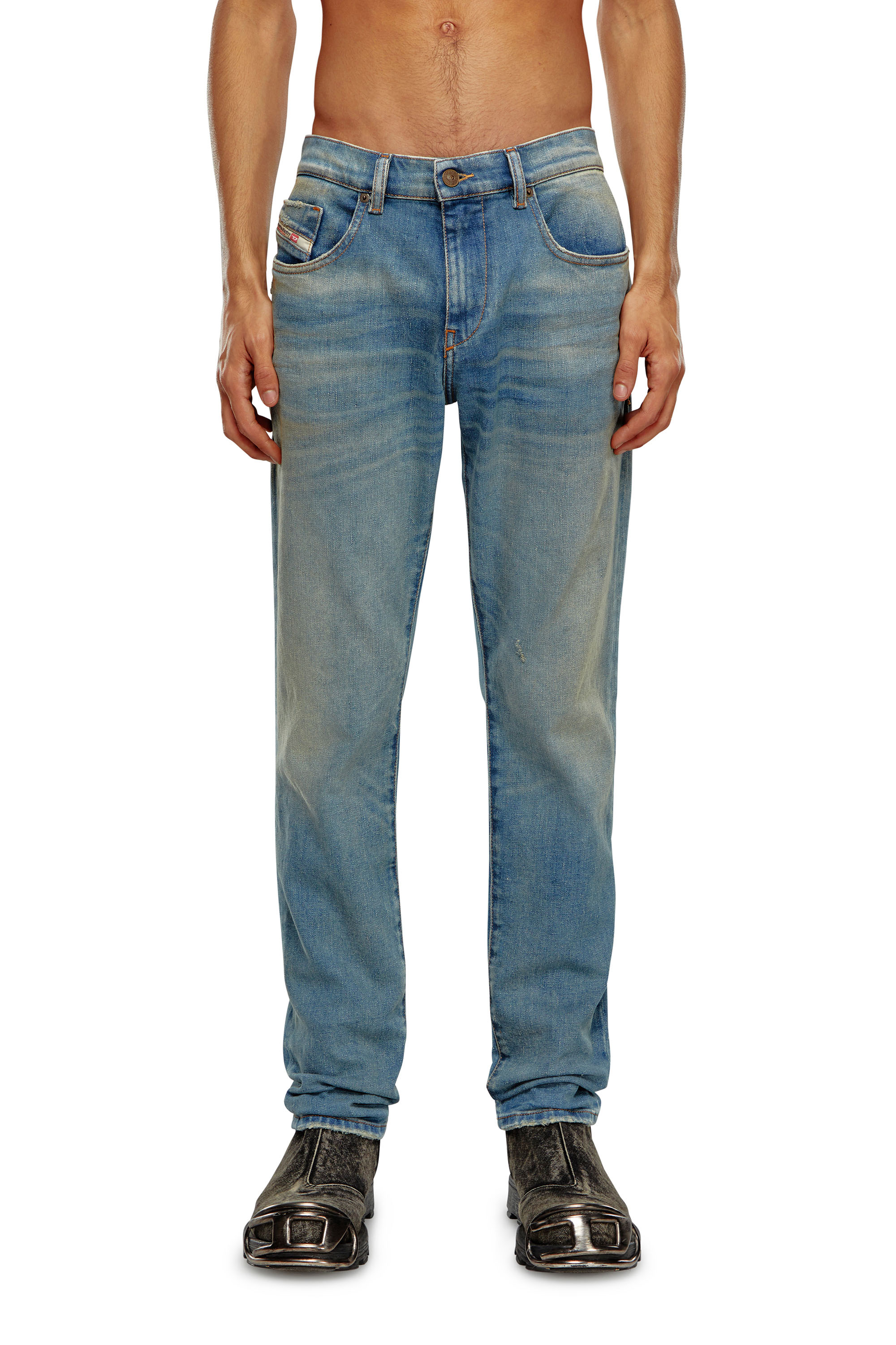 Diesel - Man's Slim Jeans 2019 D-Strukt 09H50, Medium blue - 1